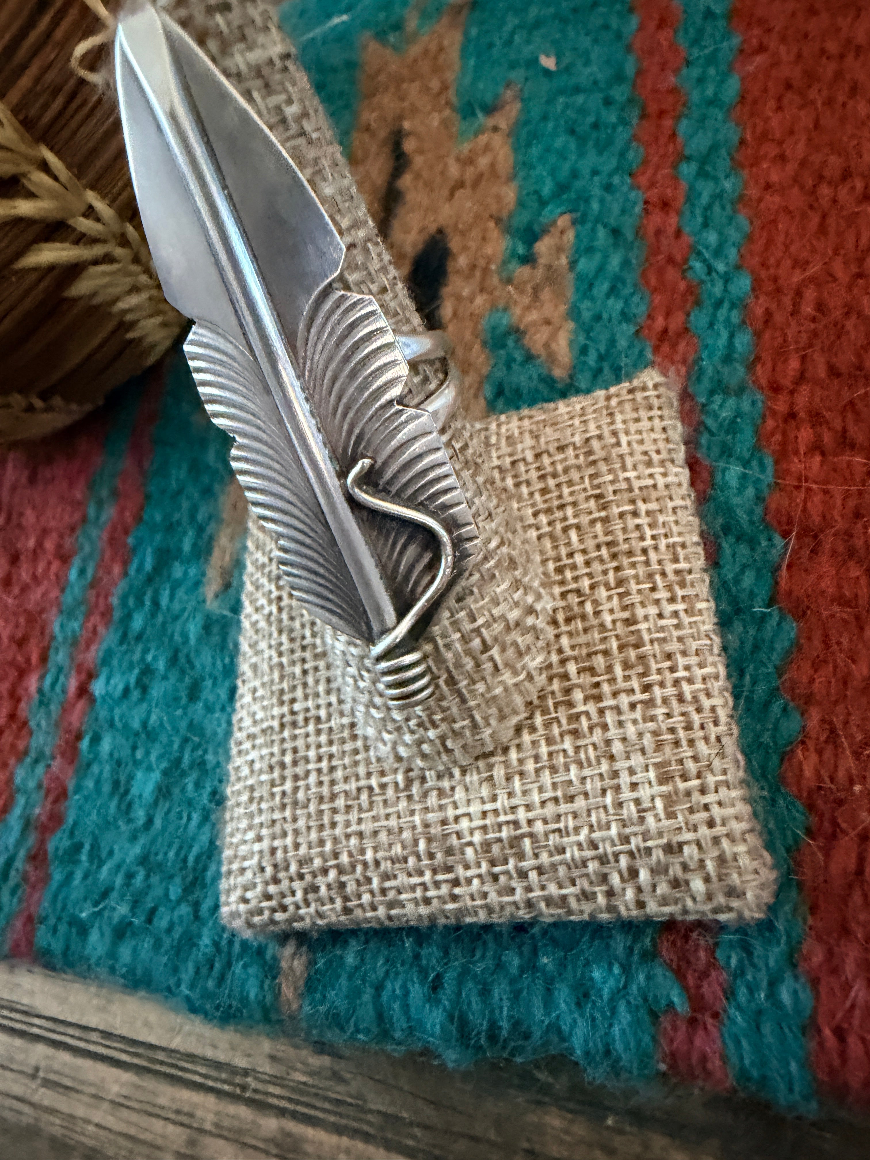 Handcrafted Sterling Silver Feather Ring
