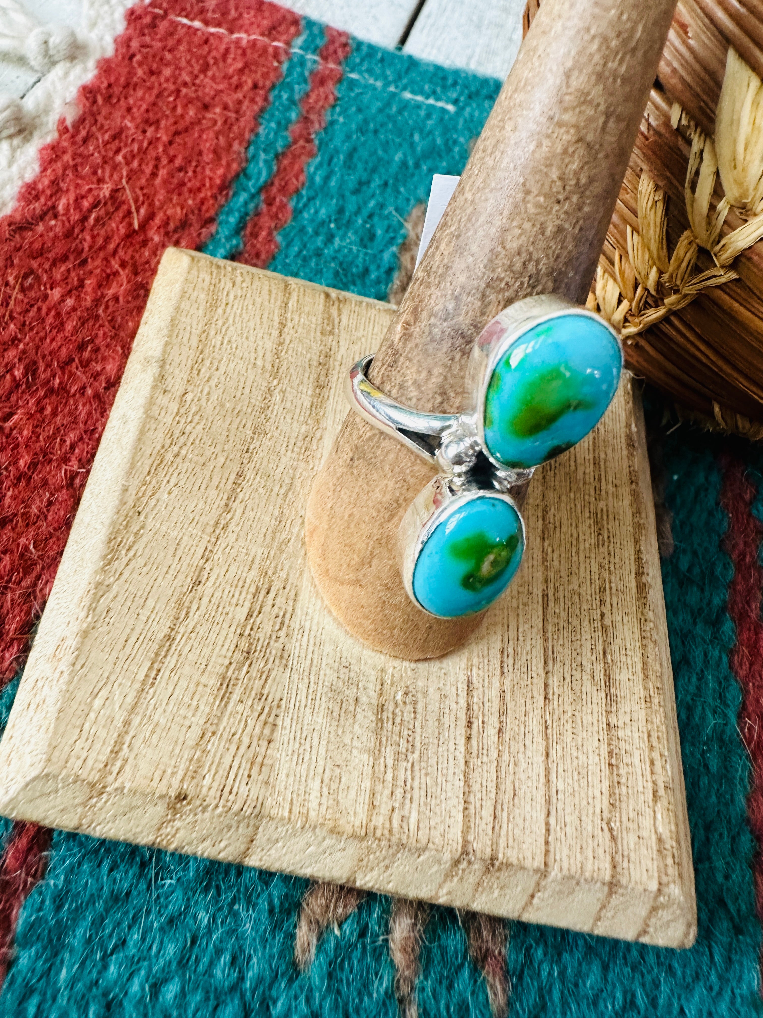 Handcrafted Sonoran Mountain Turquoise & Sterling Silver Ring