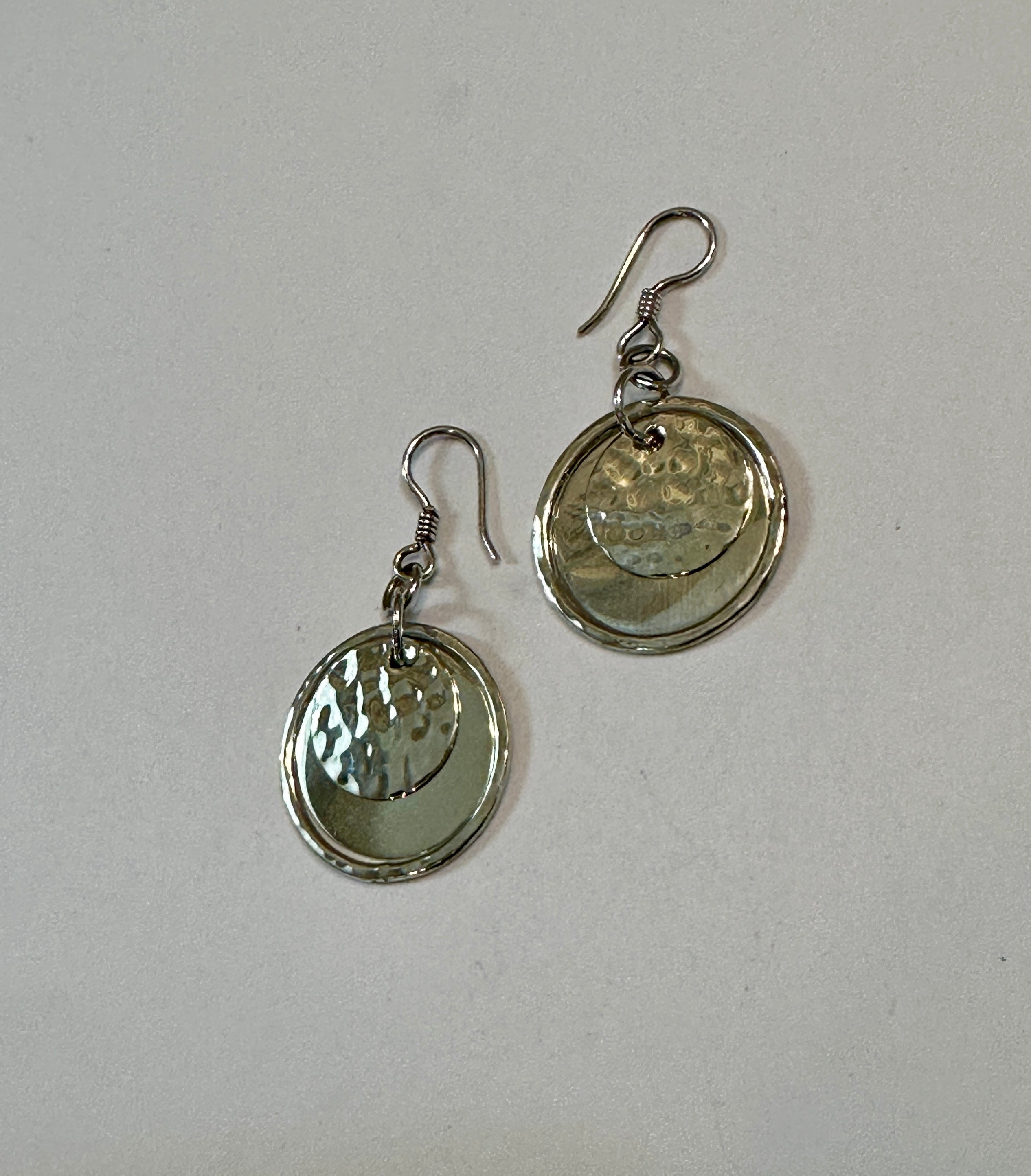 Petite Triple Circle Earrings on Hook