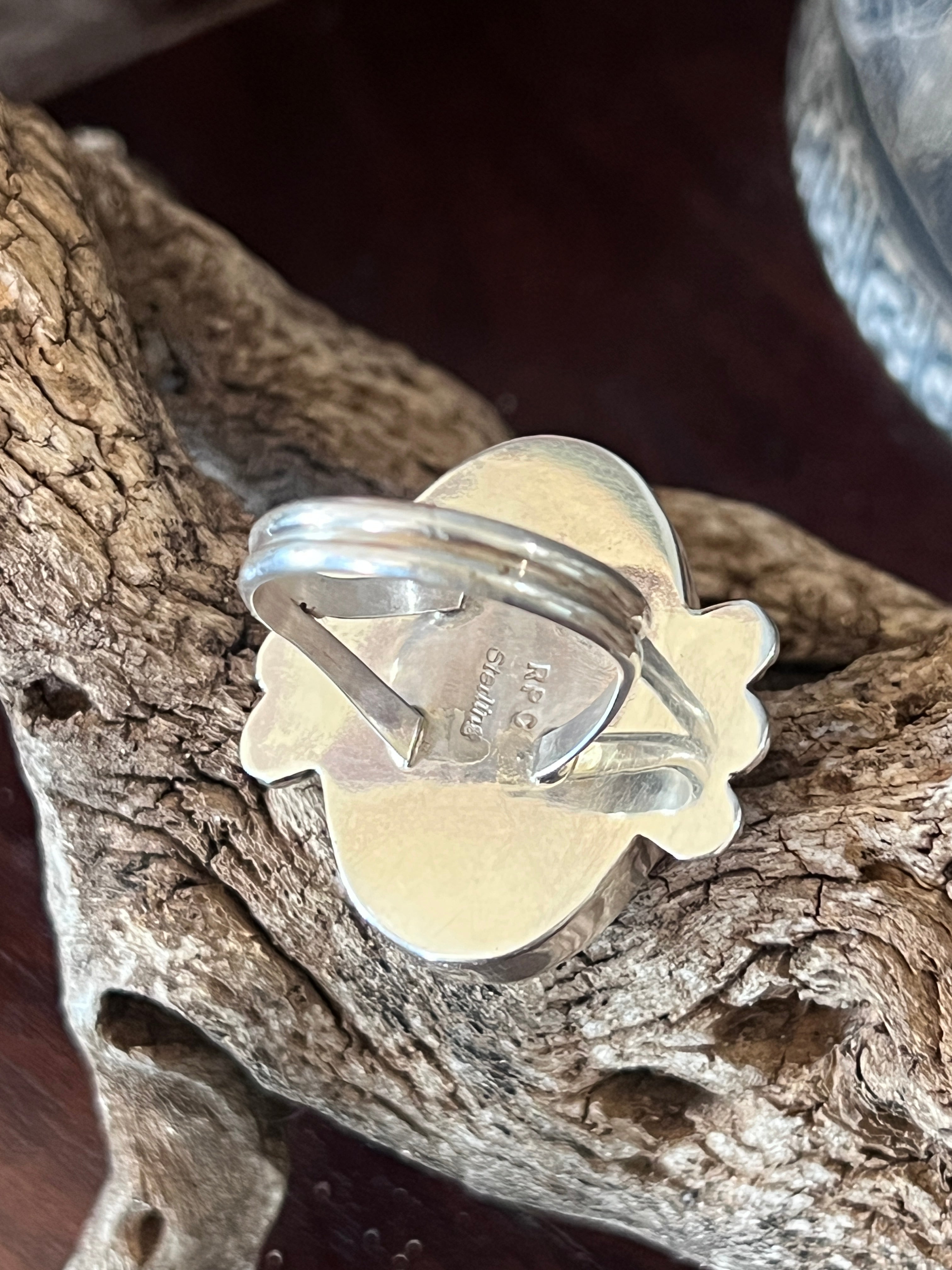 Ronald Chavez Sterling Silver Oval Mosaic Multistone Ring, Size 9-1/2