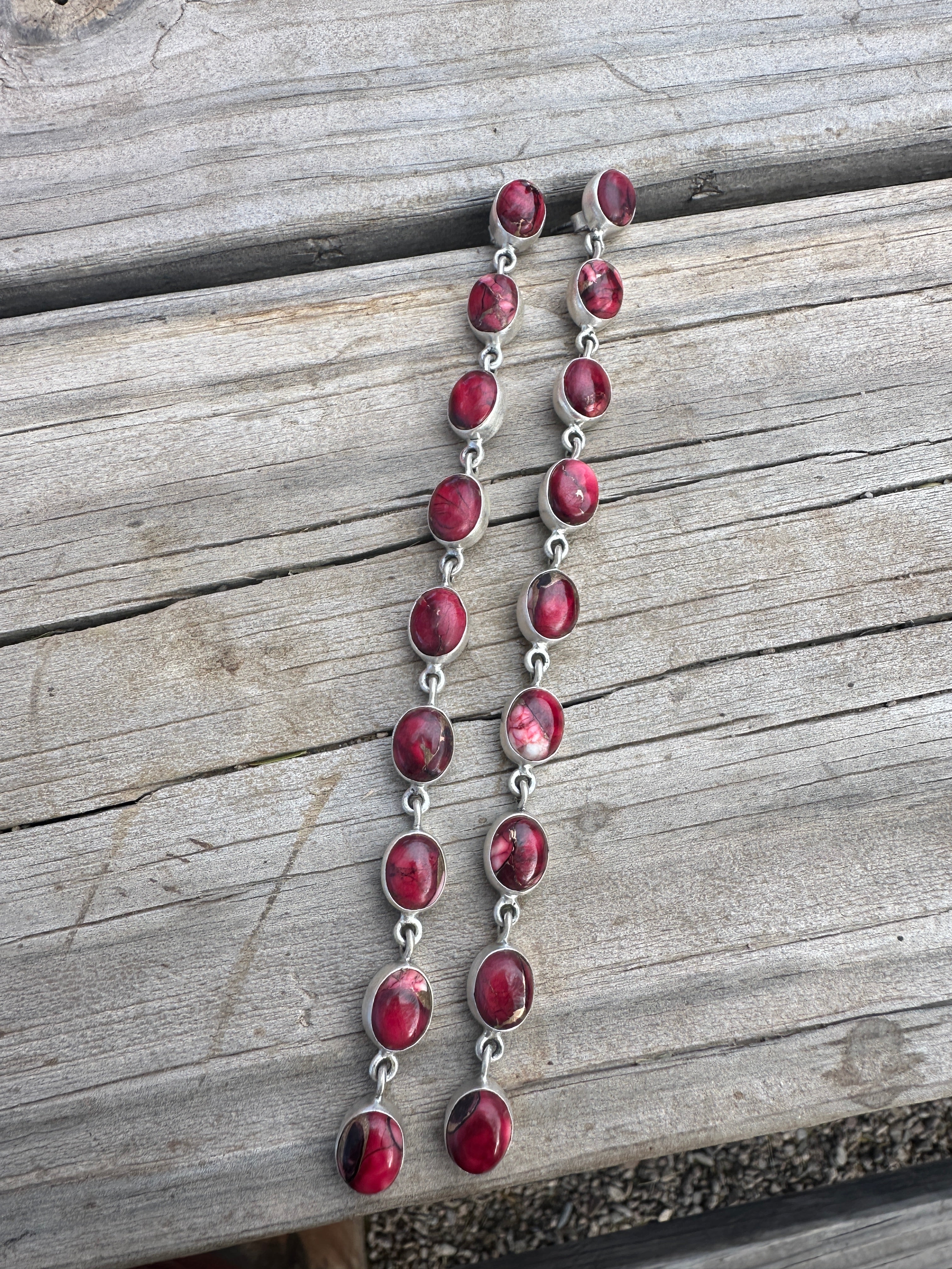 Dahlia Rose Handmade Sterling Silver Honky Tonk Dangles