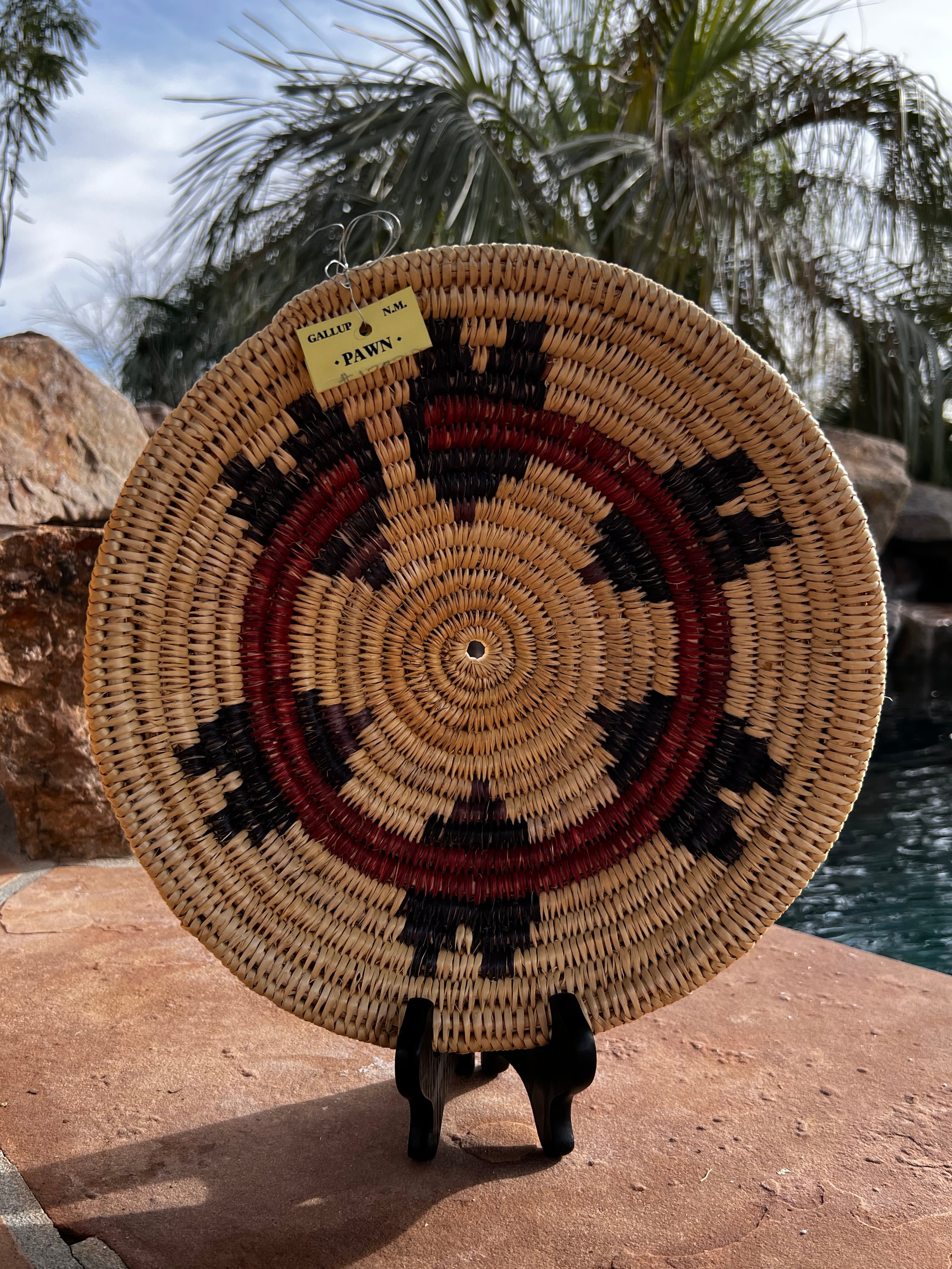 Old Pawn Handcrafted Woven Basket #5