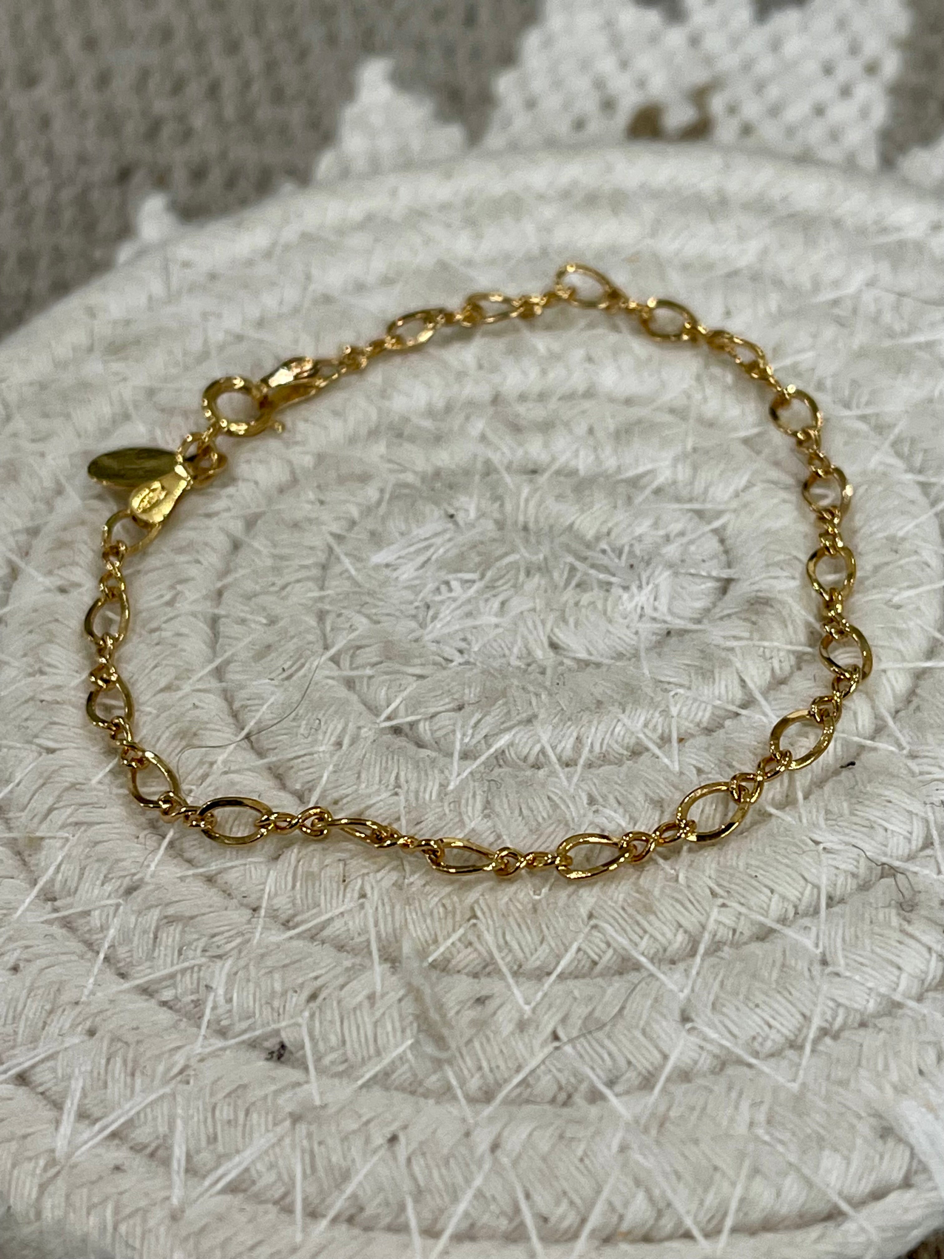 Vintage Gold Plated Chain Bracelet