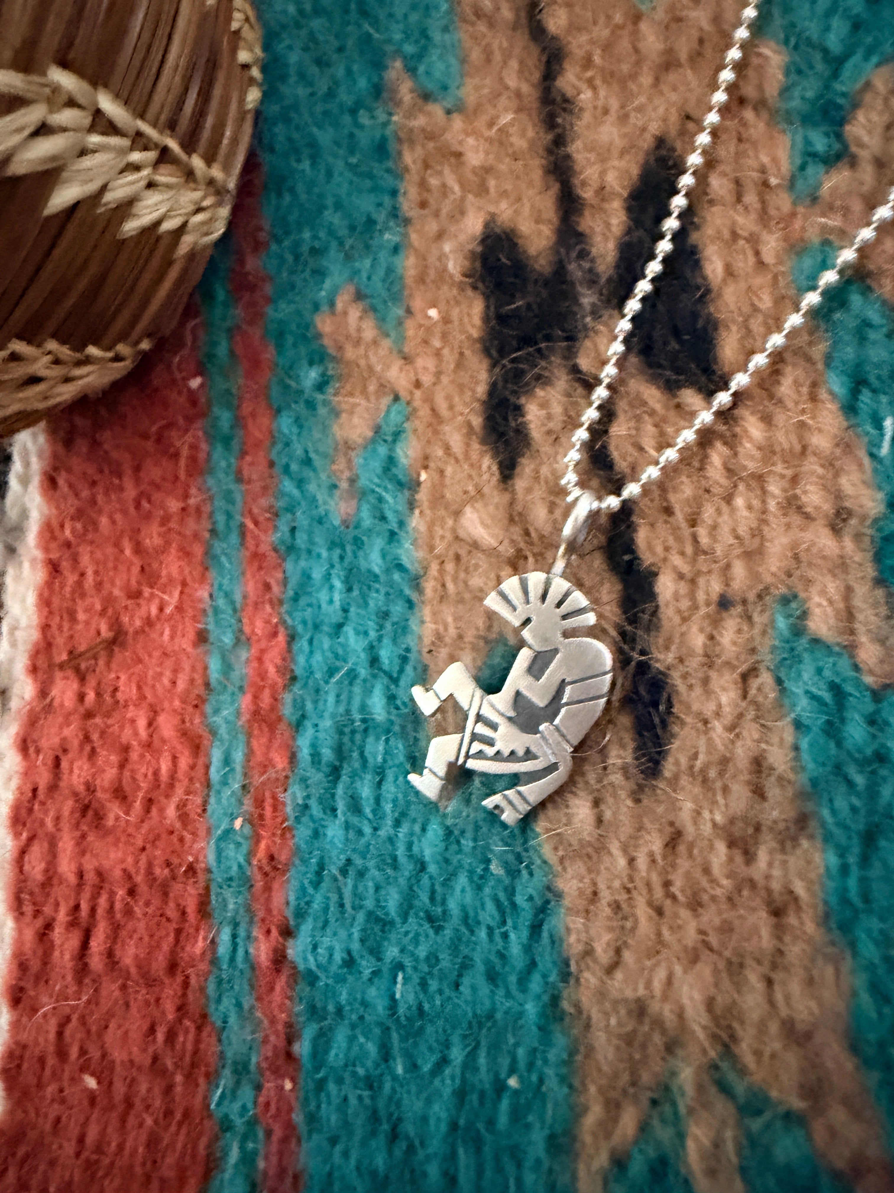 Handcrafted Sterling Silver Kokopelli Pendant