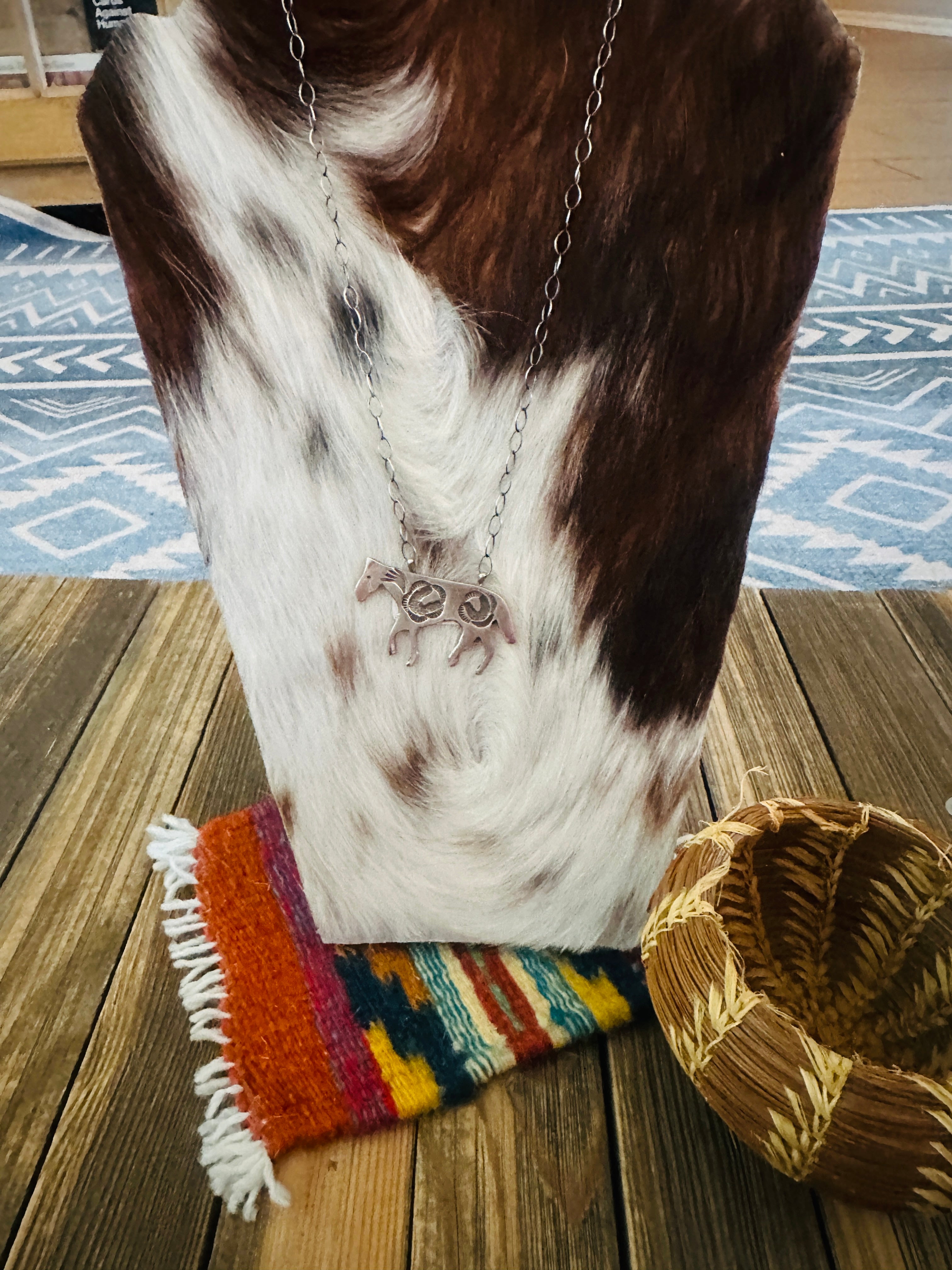 Handcrafted Sterling Silver Horse Necklace