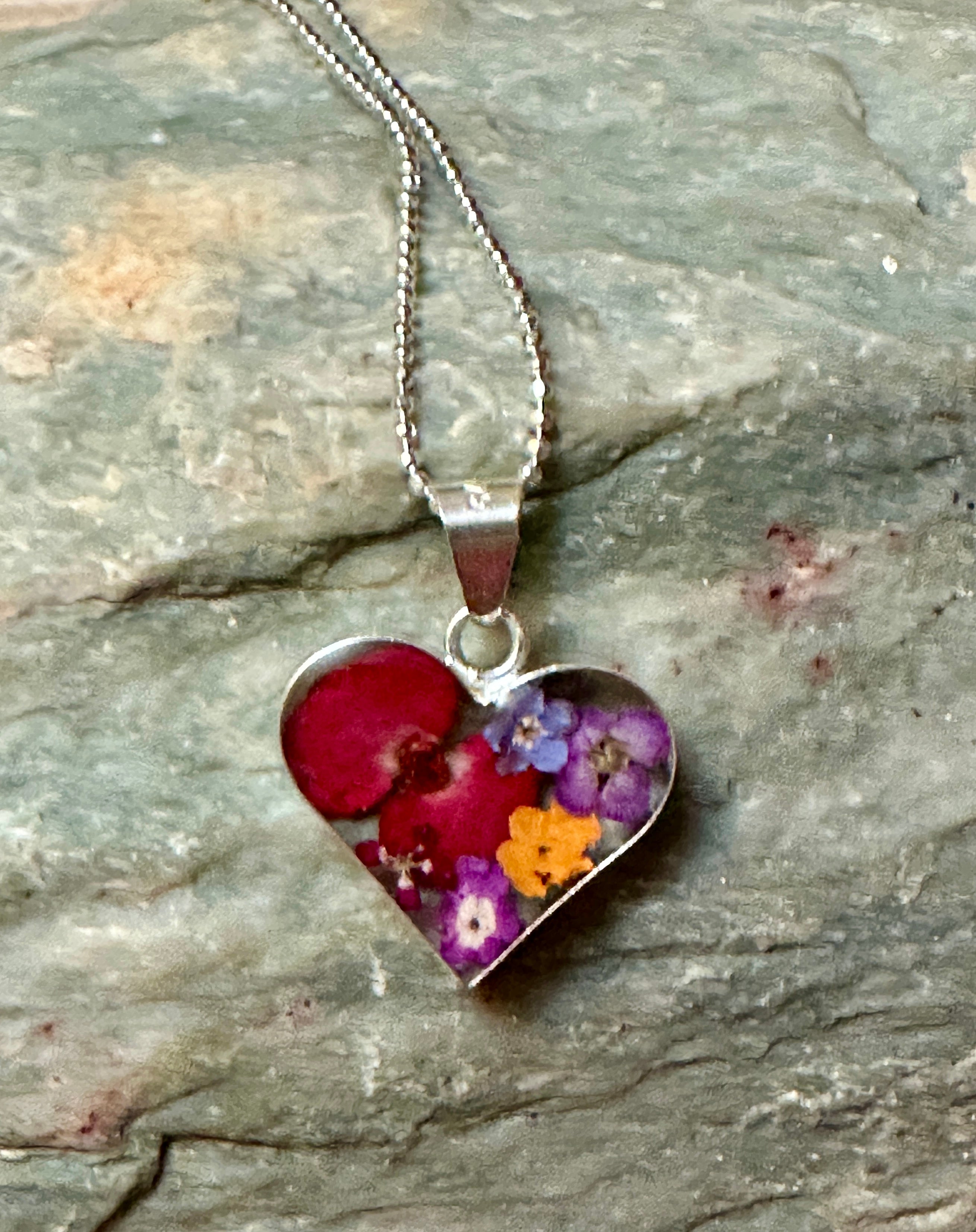 Primavera Heart Sterling Silver Necklace