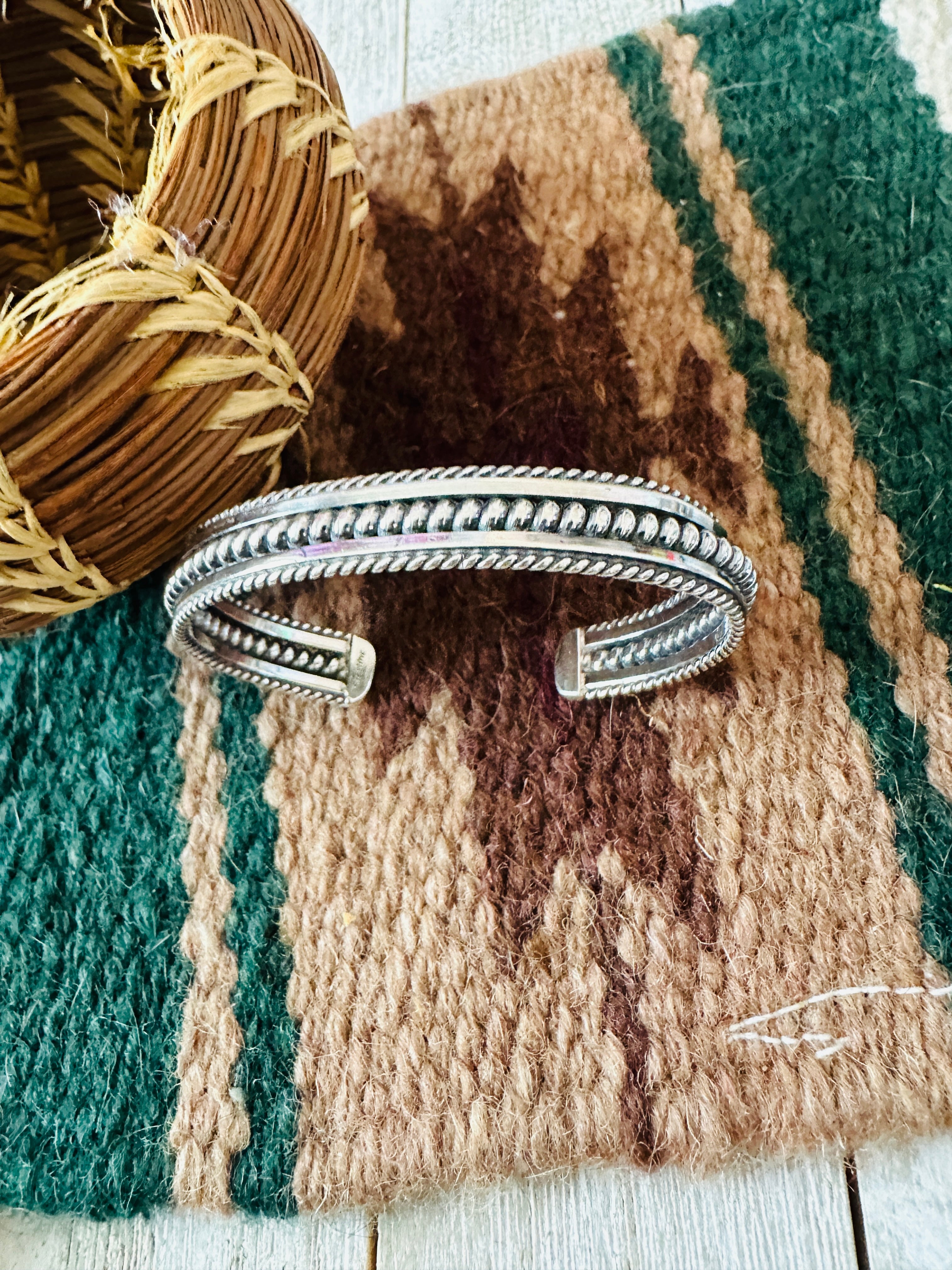 Handcrafted Sterling Silver Cuff Bracelet