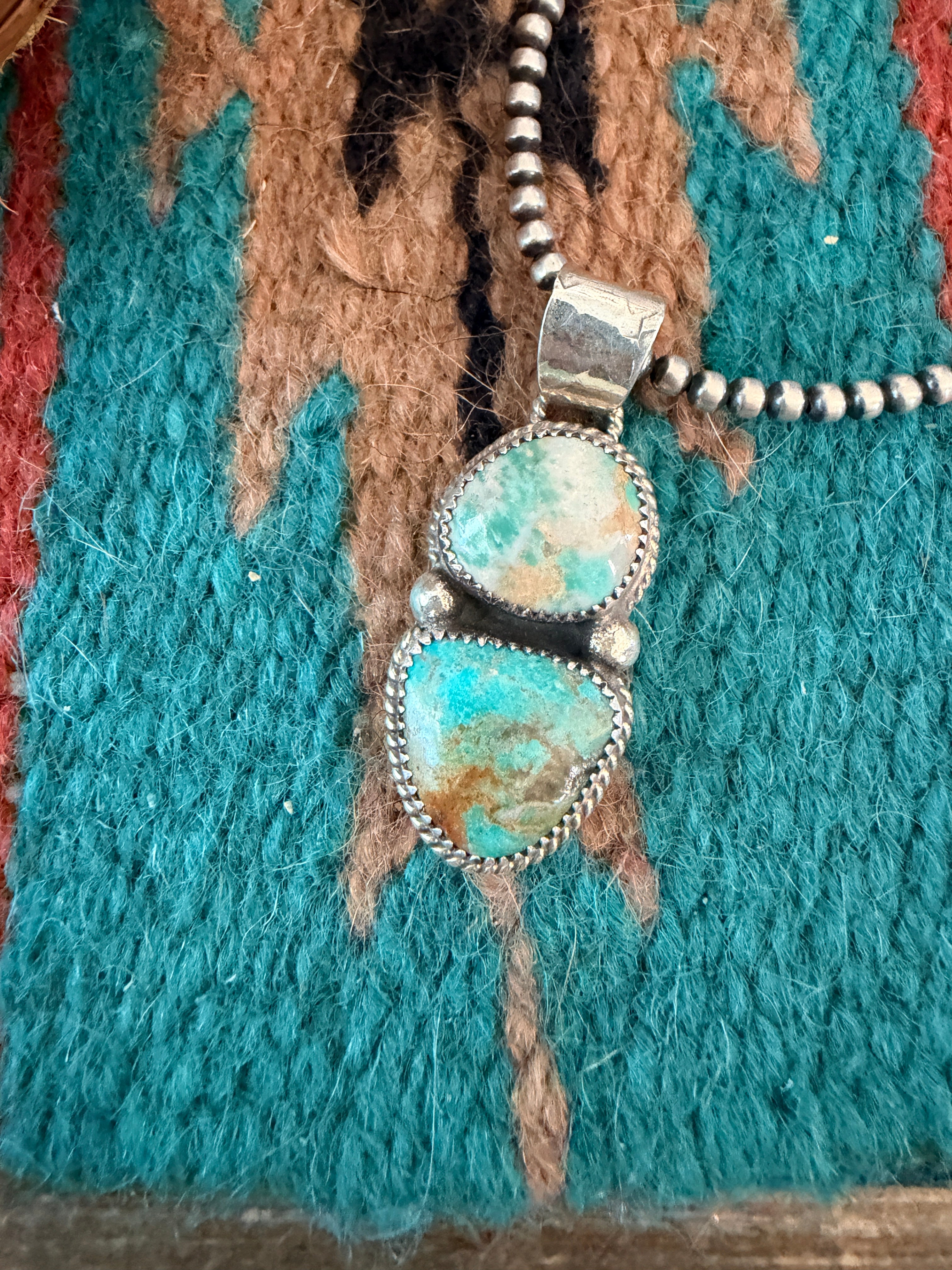 Handmade Sterling Silver & Turquoise Pendant