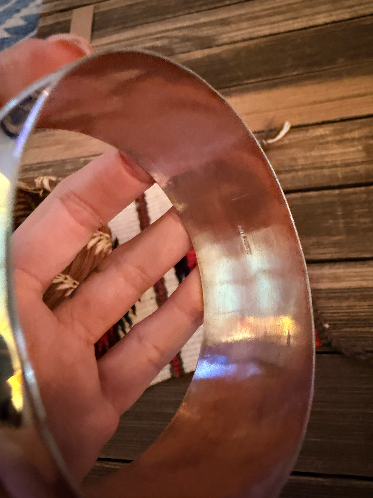 Handcrafted Sterling Silver Bangle Bracelet