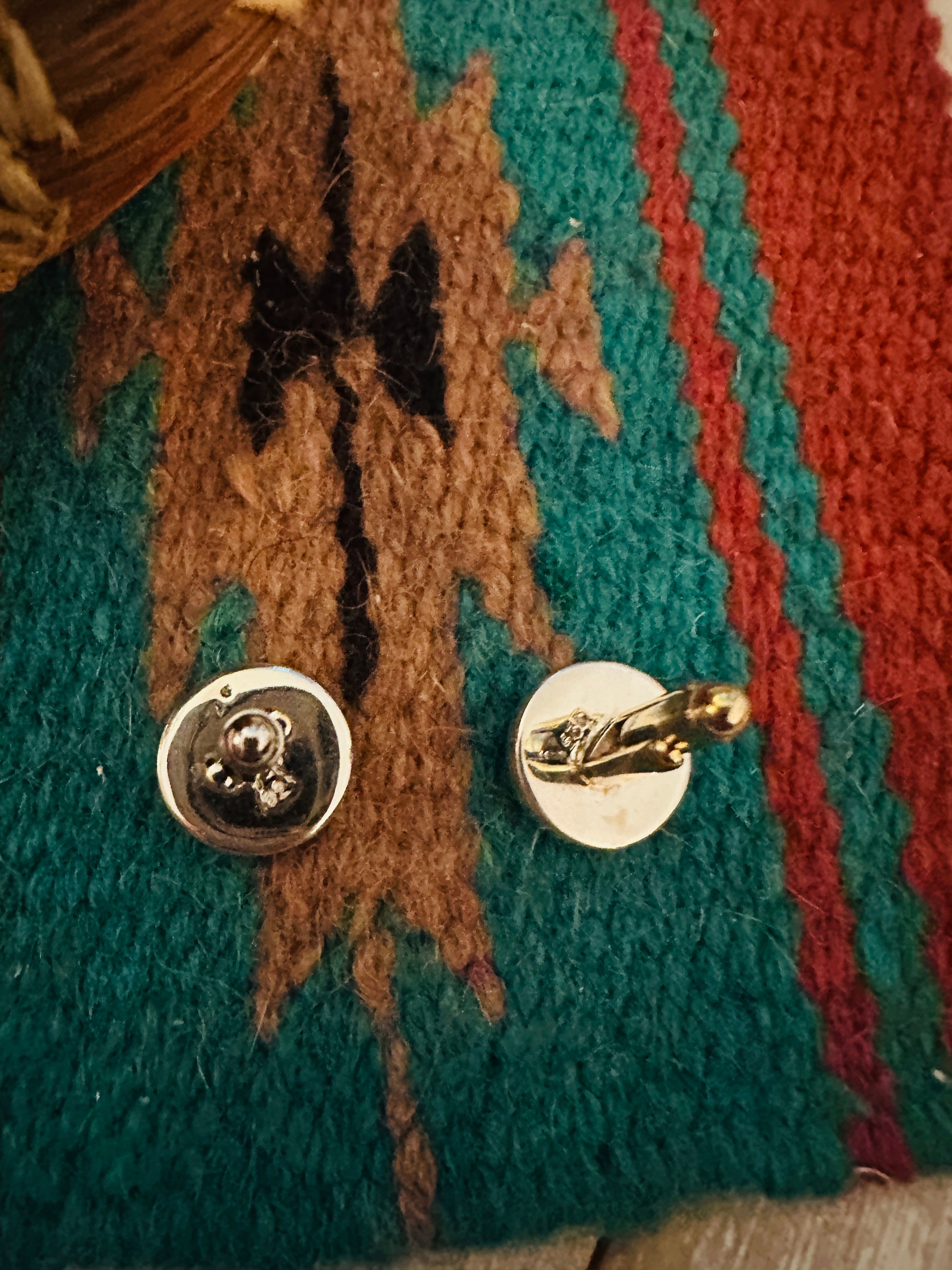 Handcrafted Sterling Silver & Turquoise Inlay Cuff Links