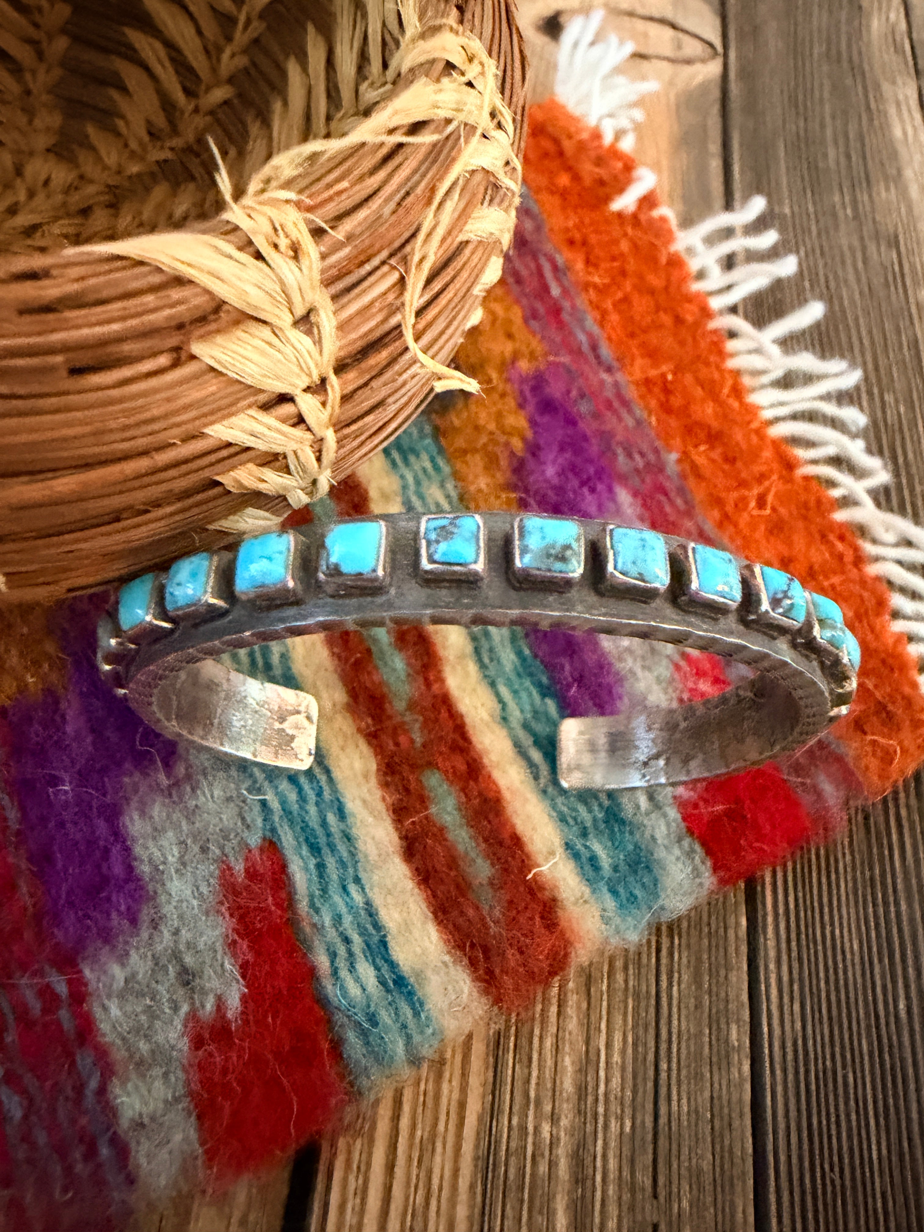 Handcrafted Sterling Silver & Turquoise Cuff Bracelet