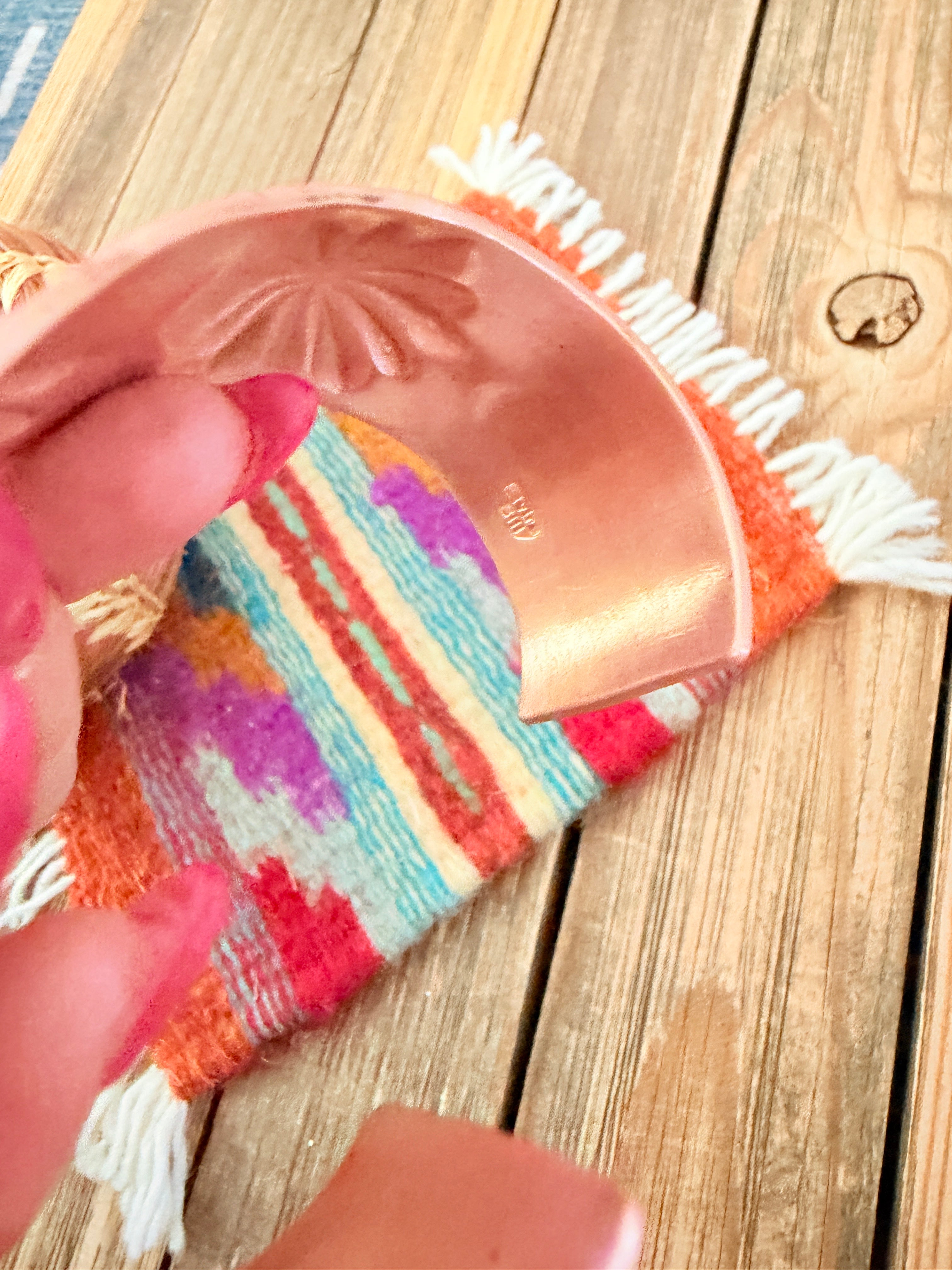 Handcrafted Copper Cuff Bracelet by Elvira Bill