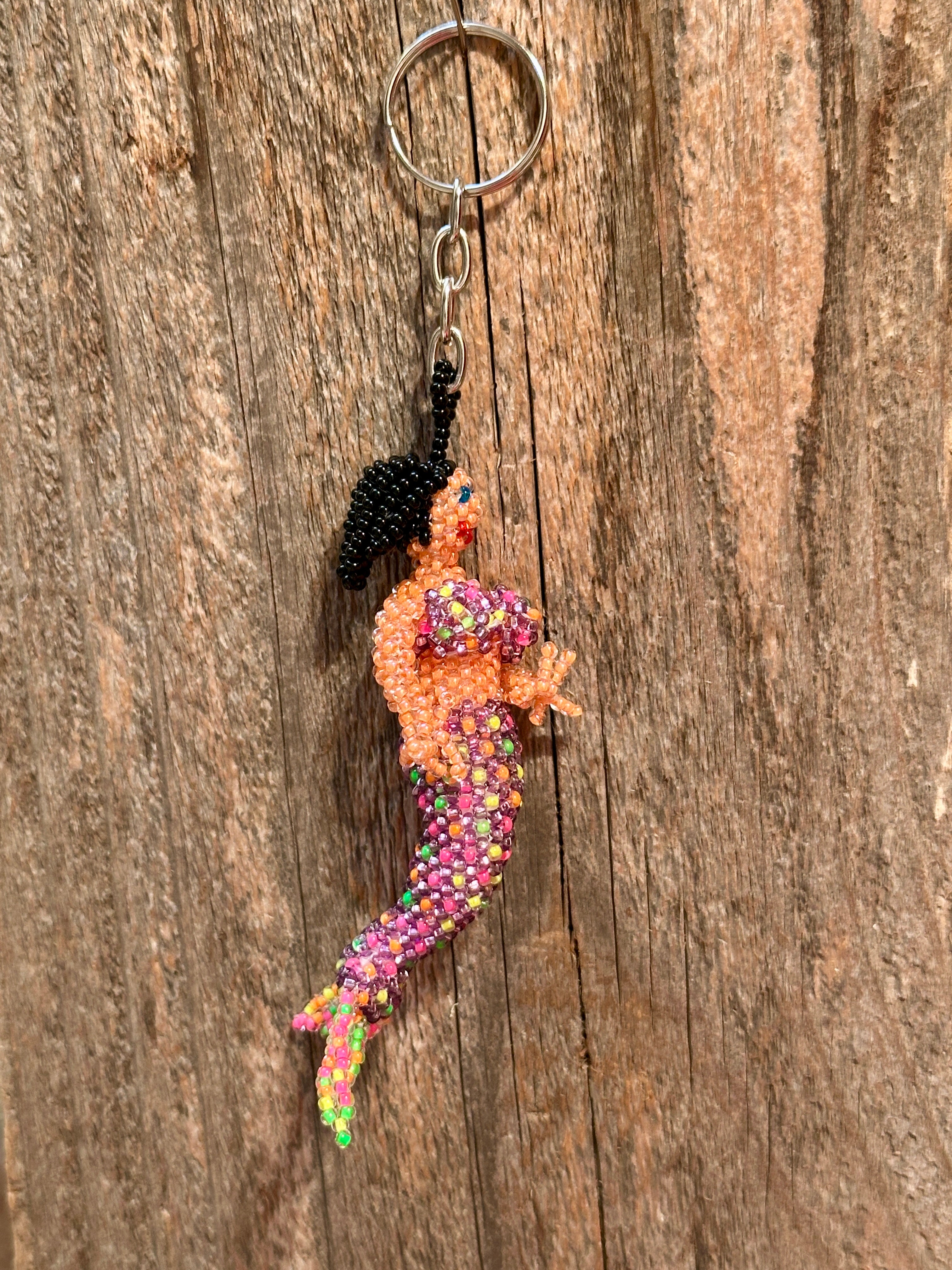 Handmade Beaded Mermaid Keychain