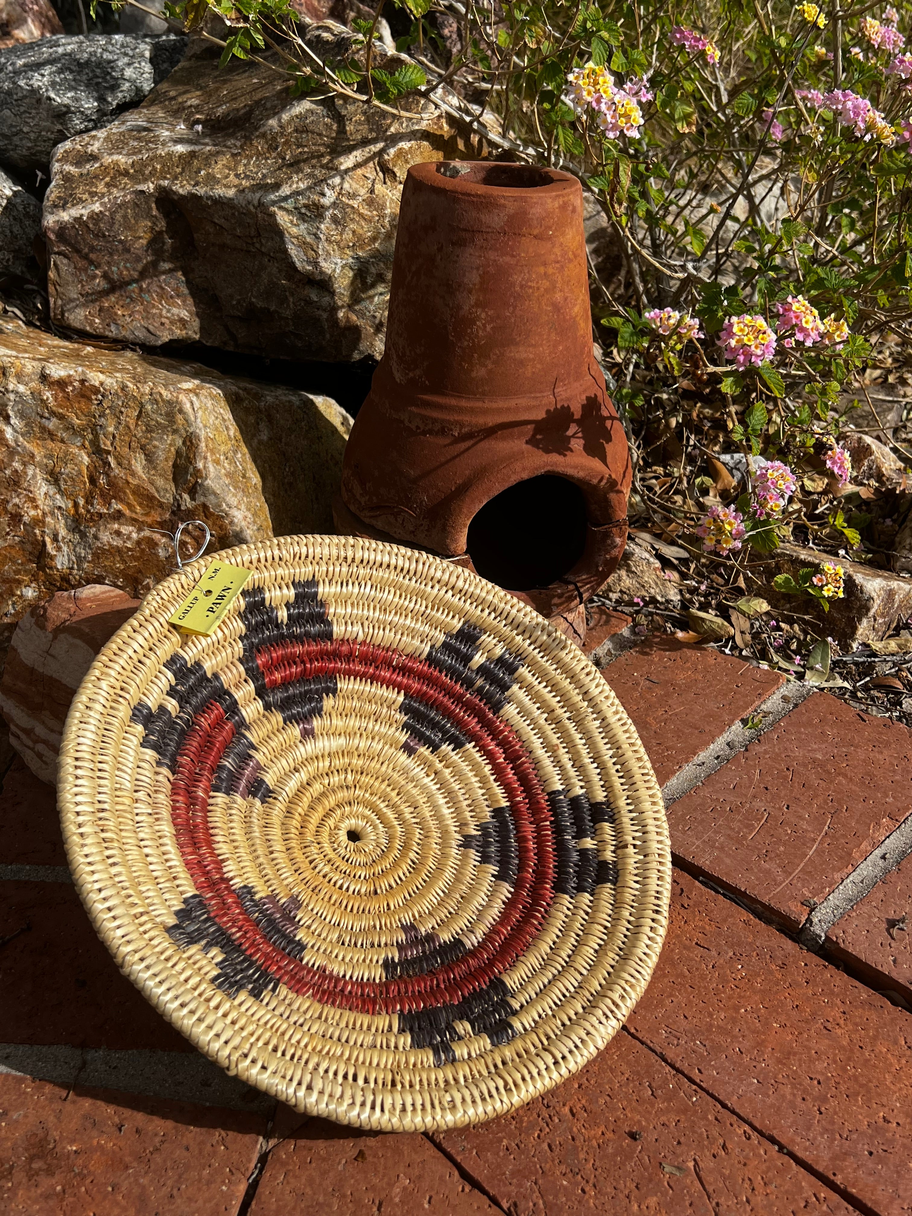 Old Pawn Handcrafted Woven Basket #5