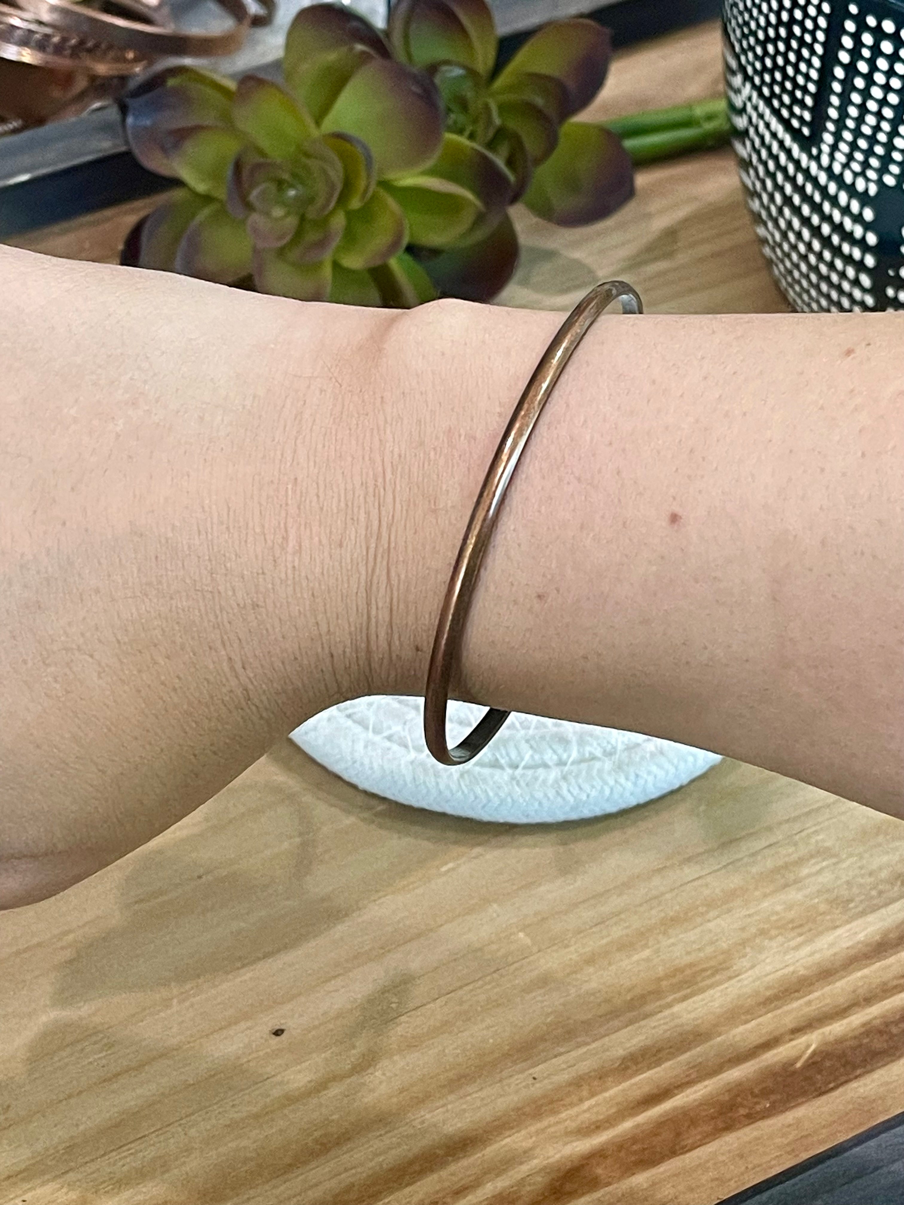 Vintage Handmade Copper Bangle Bracelet