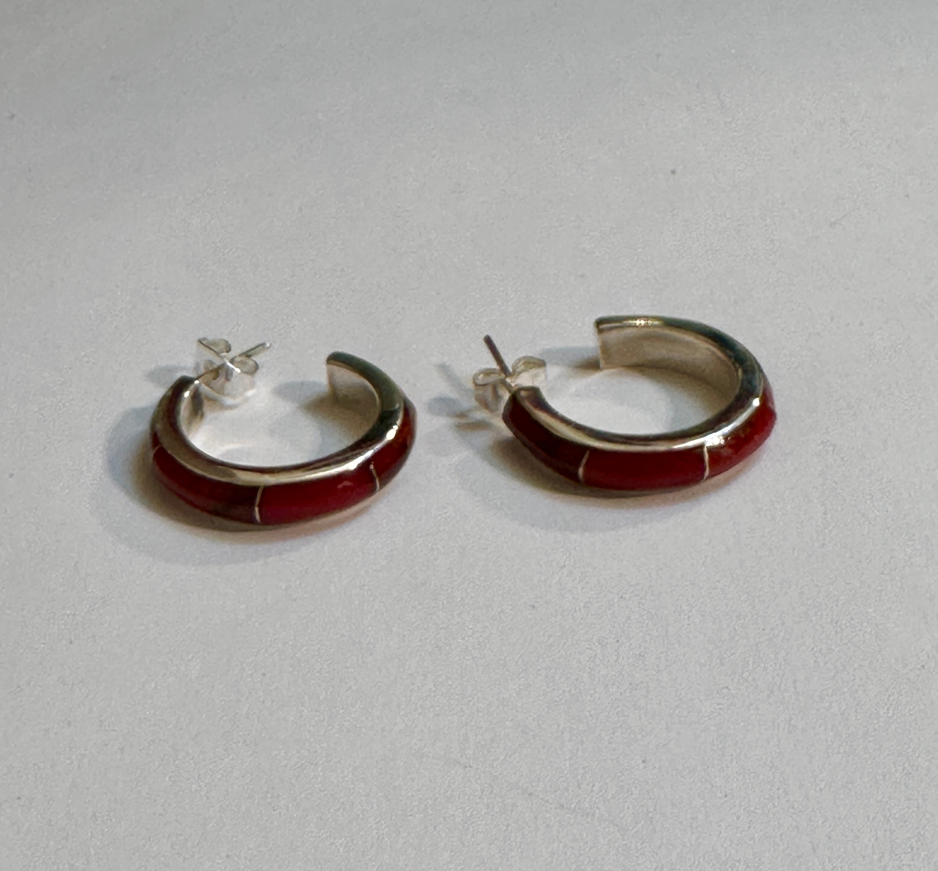 Red Jasper Hoops