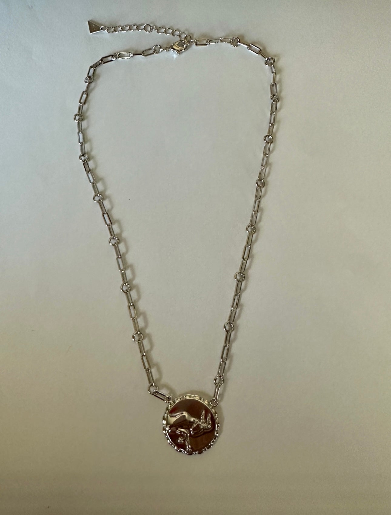 Bold CZ Zodiac Link Taurus Necklace