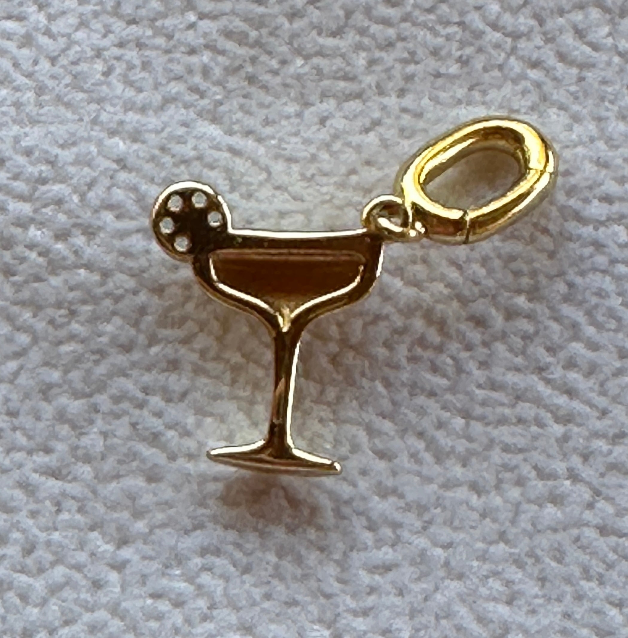 14k Gold Plated Margarita Charm