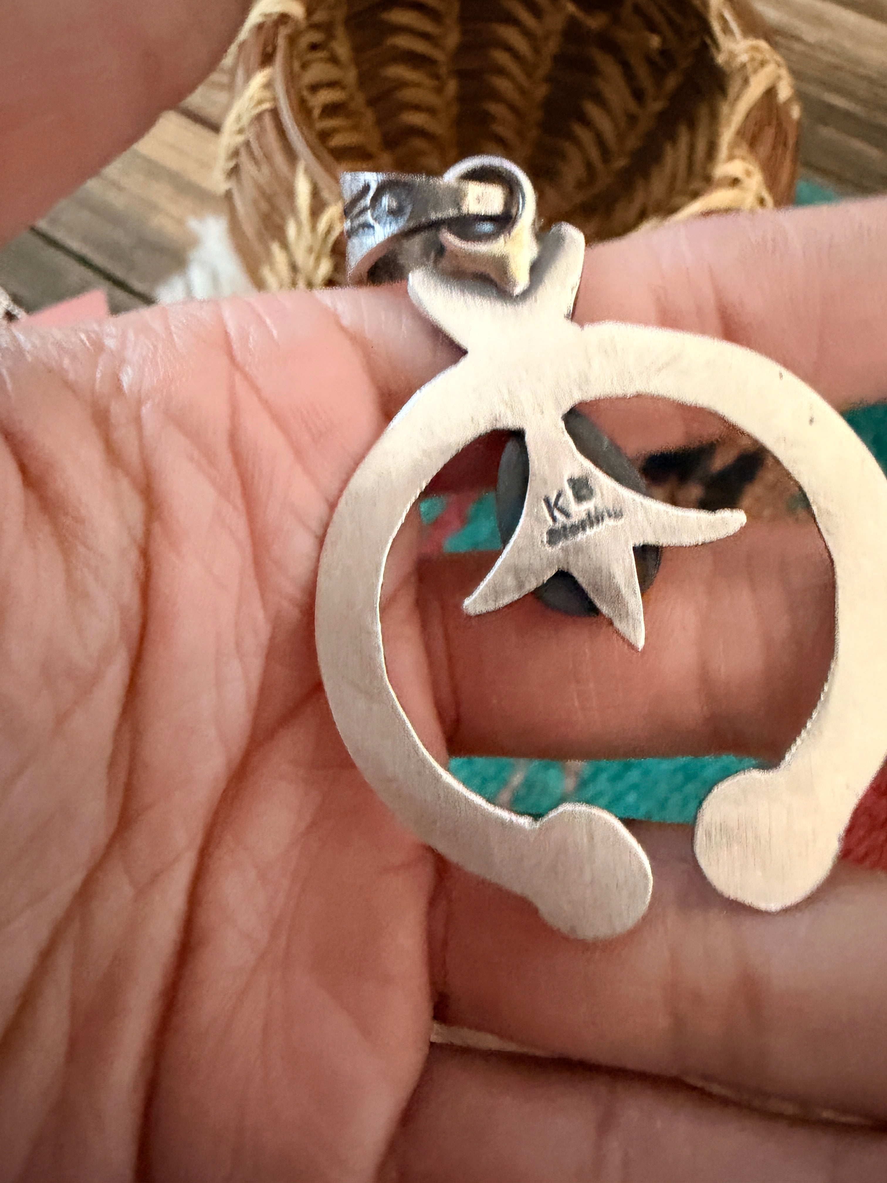Handcrafted Sterling Silver & Queen Pink Naja Pendant by Kevin Billah