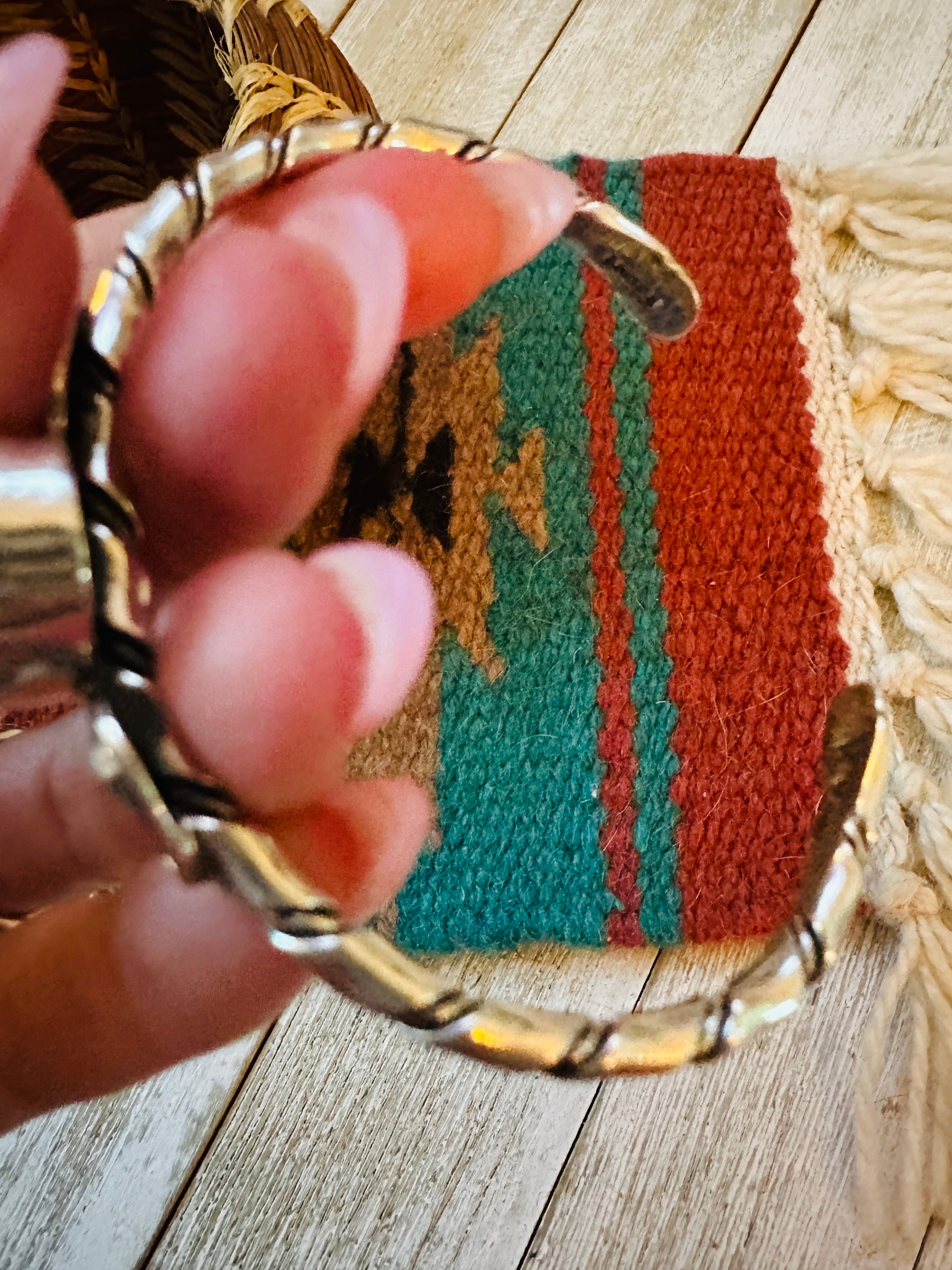 Handcrafted Turquoise & Sterling Silver Cuff Bracelet