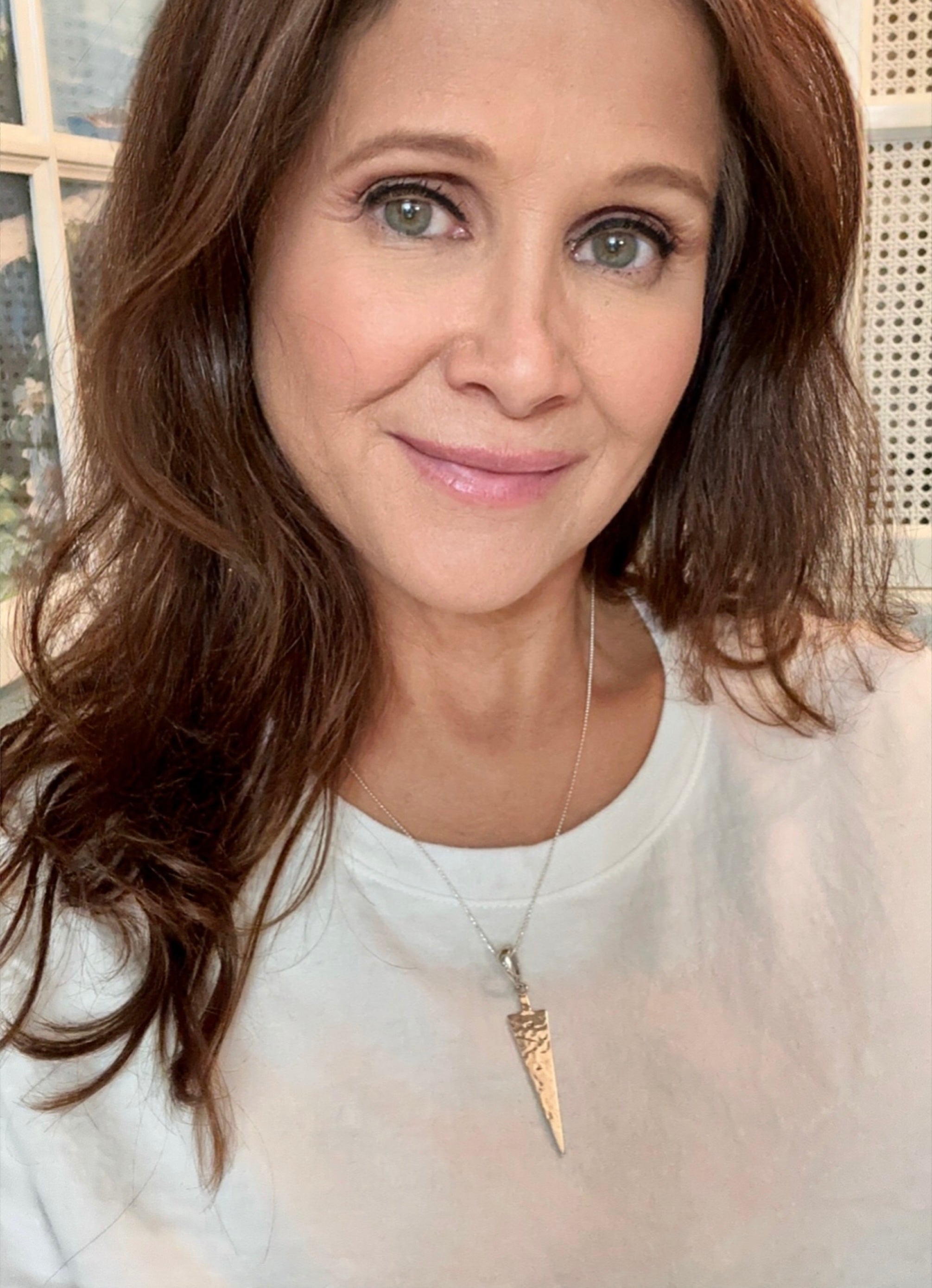 Hammered Arrowhead Pendant Sterling Silver Necklace