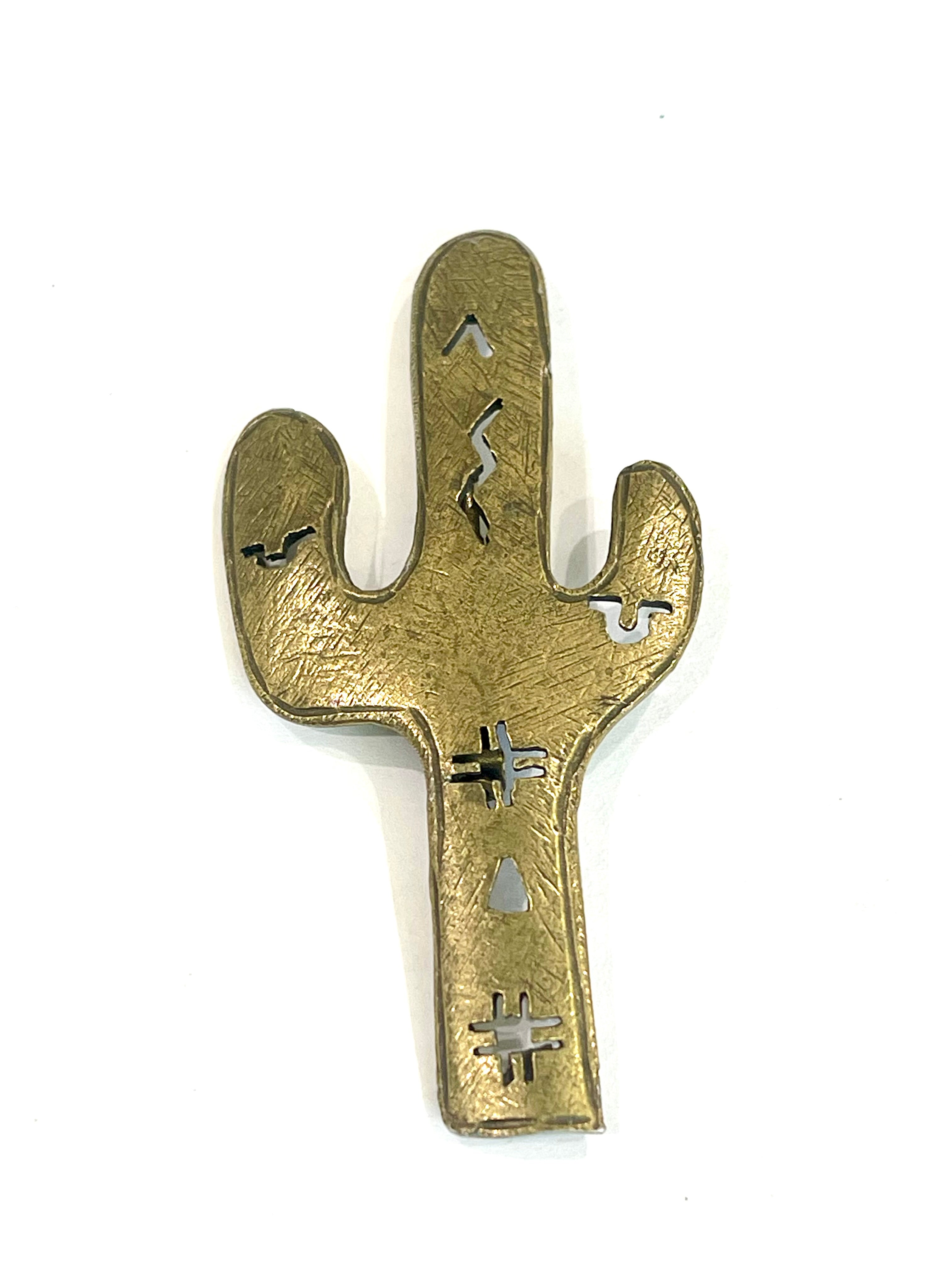 The Bijoux Vault: 1980’s Ultra Craft Gold Tone Pewter Cactus Pin