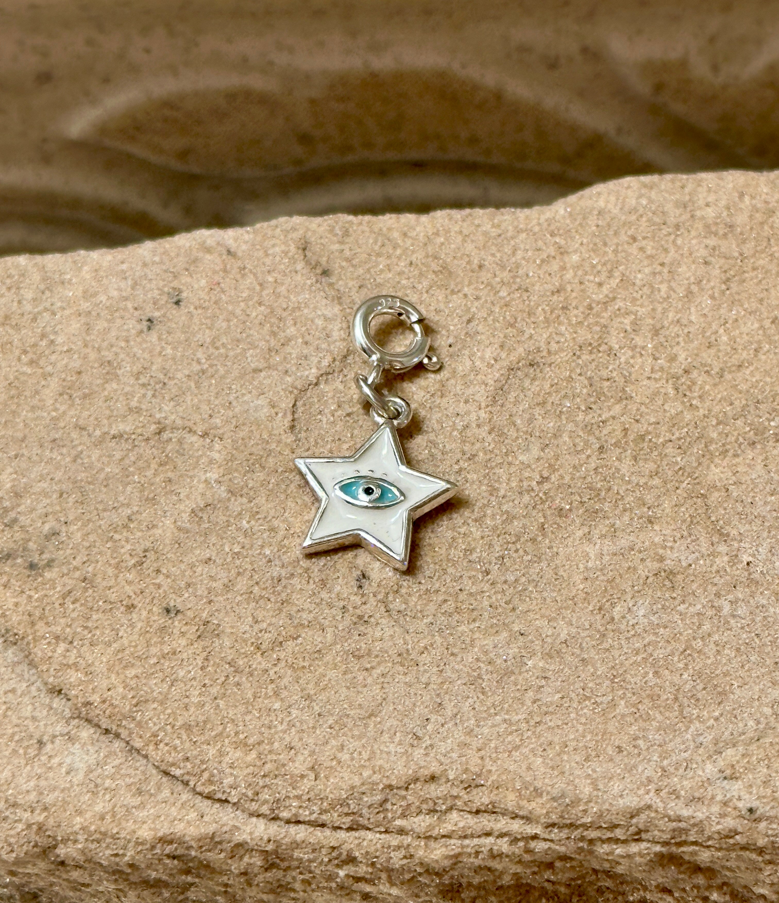 Sterling Silver White Star Charm