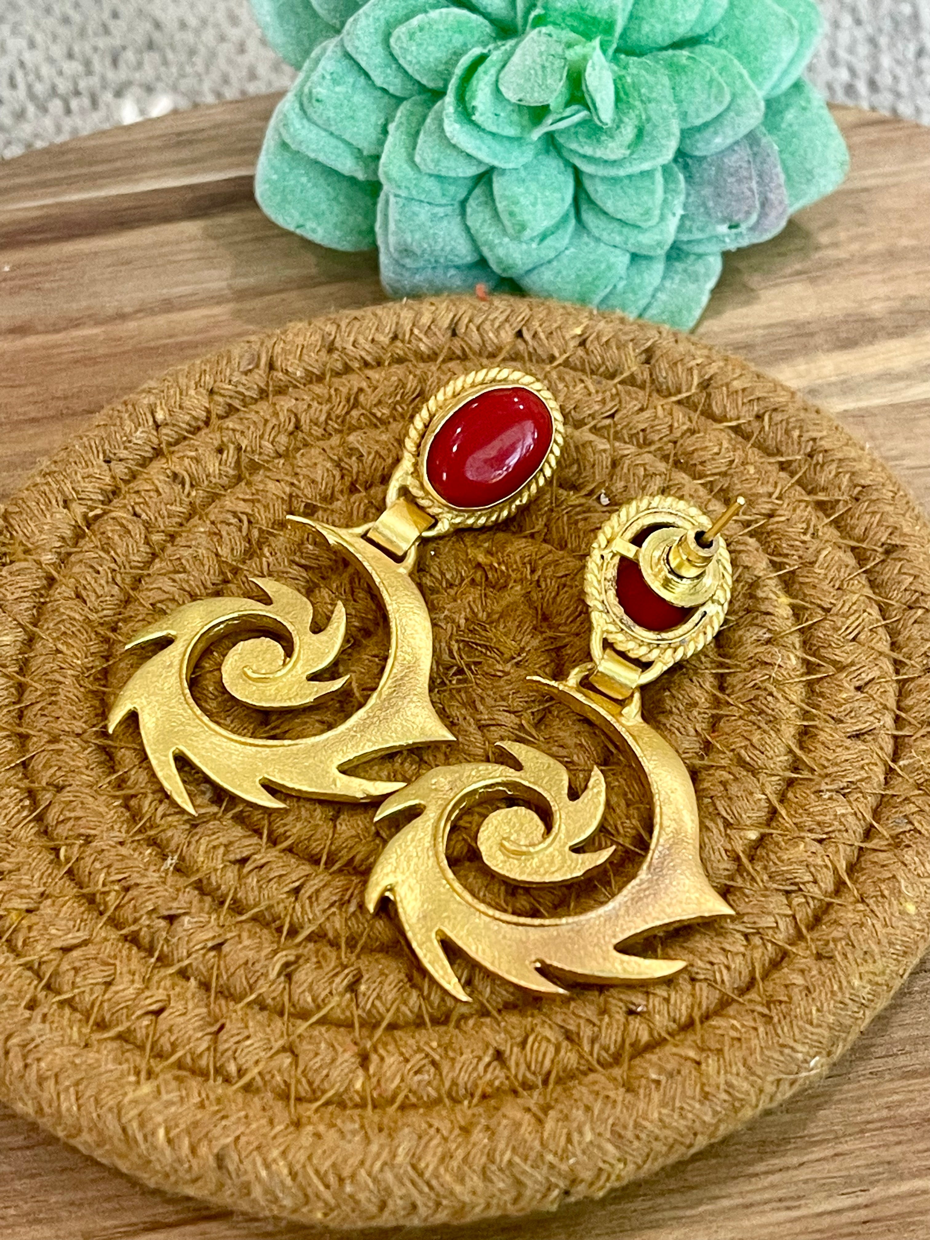 The Bijoux Vault Vintage Gold Plated Earrings