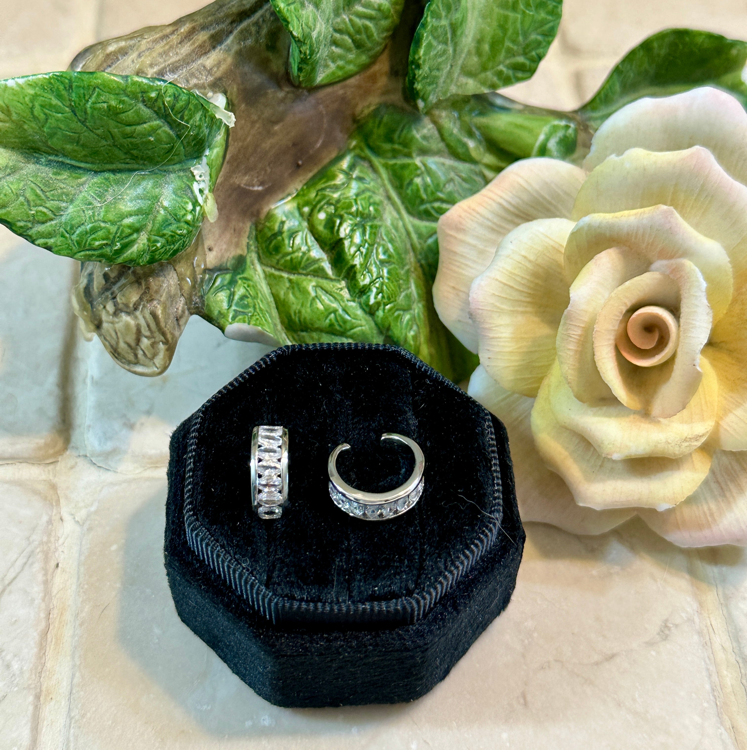 Mira Sterling Silver CZ Ear Cuff Set