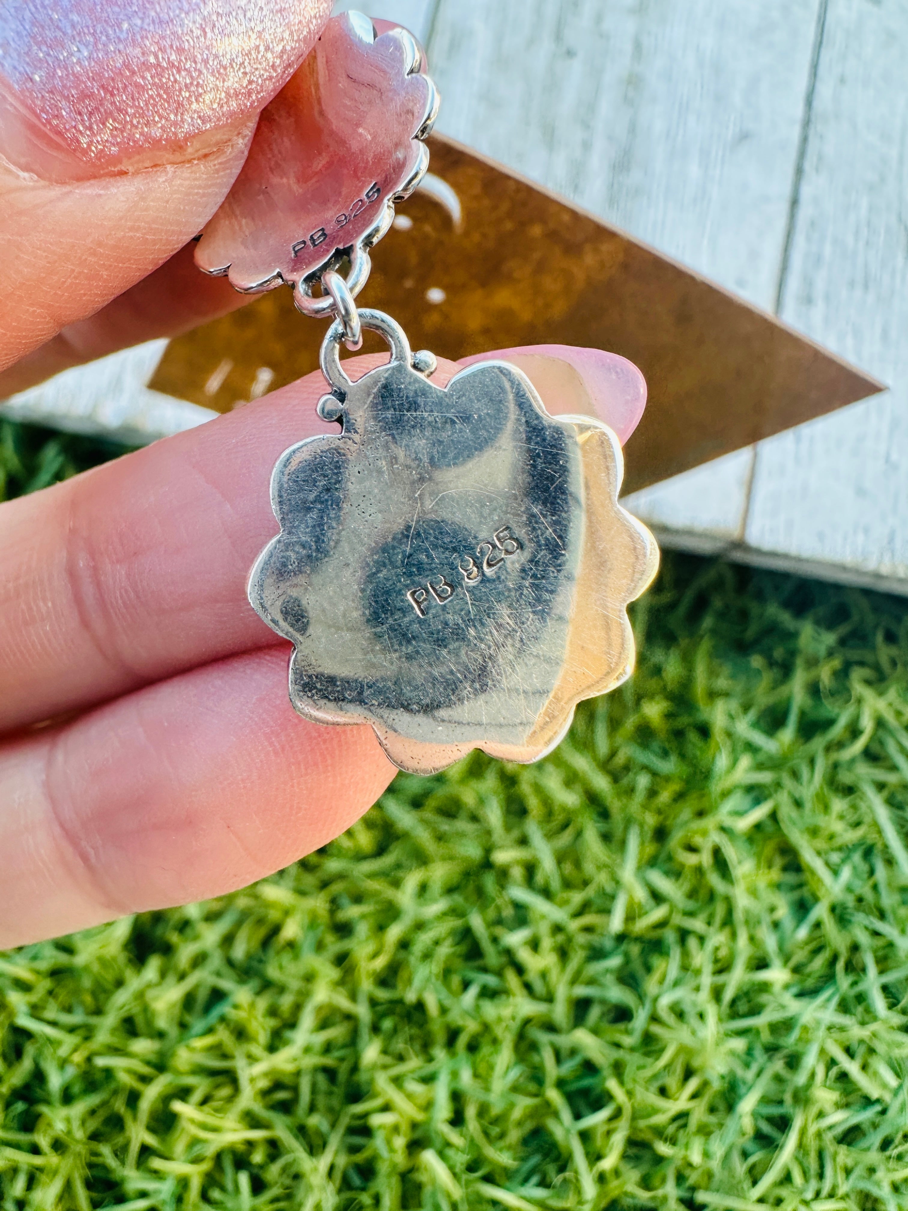 Handcrafted Turquoise & Sterling Silver Dangle Earrings