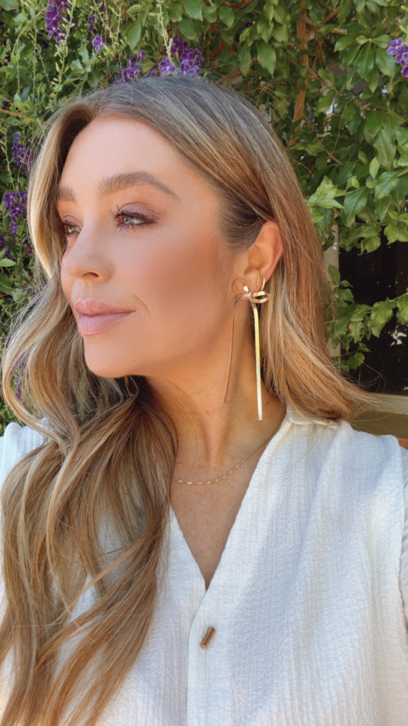 “The Golden Collection” Handmade BOW Gold Plated Earrings