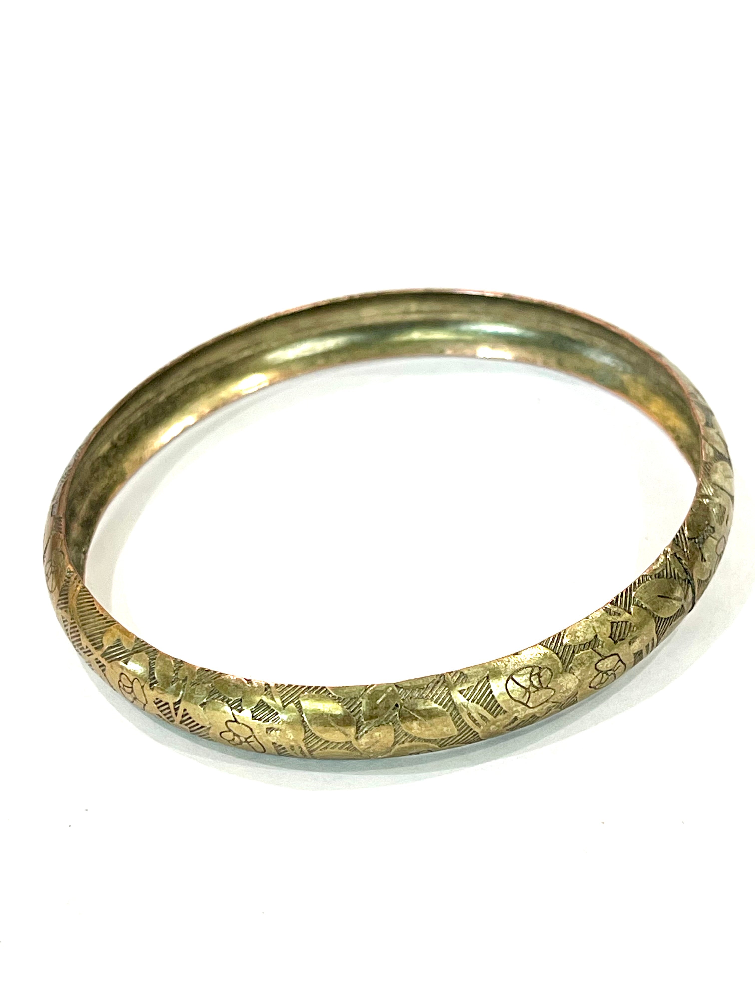 Vintage Handmade Copper Bangle Bracelet