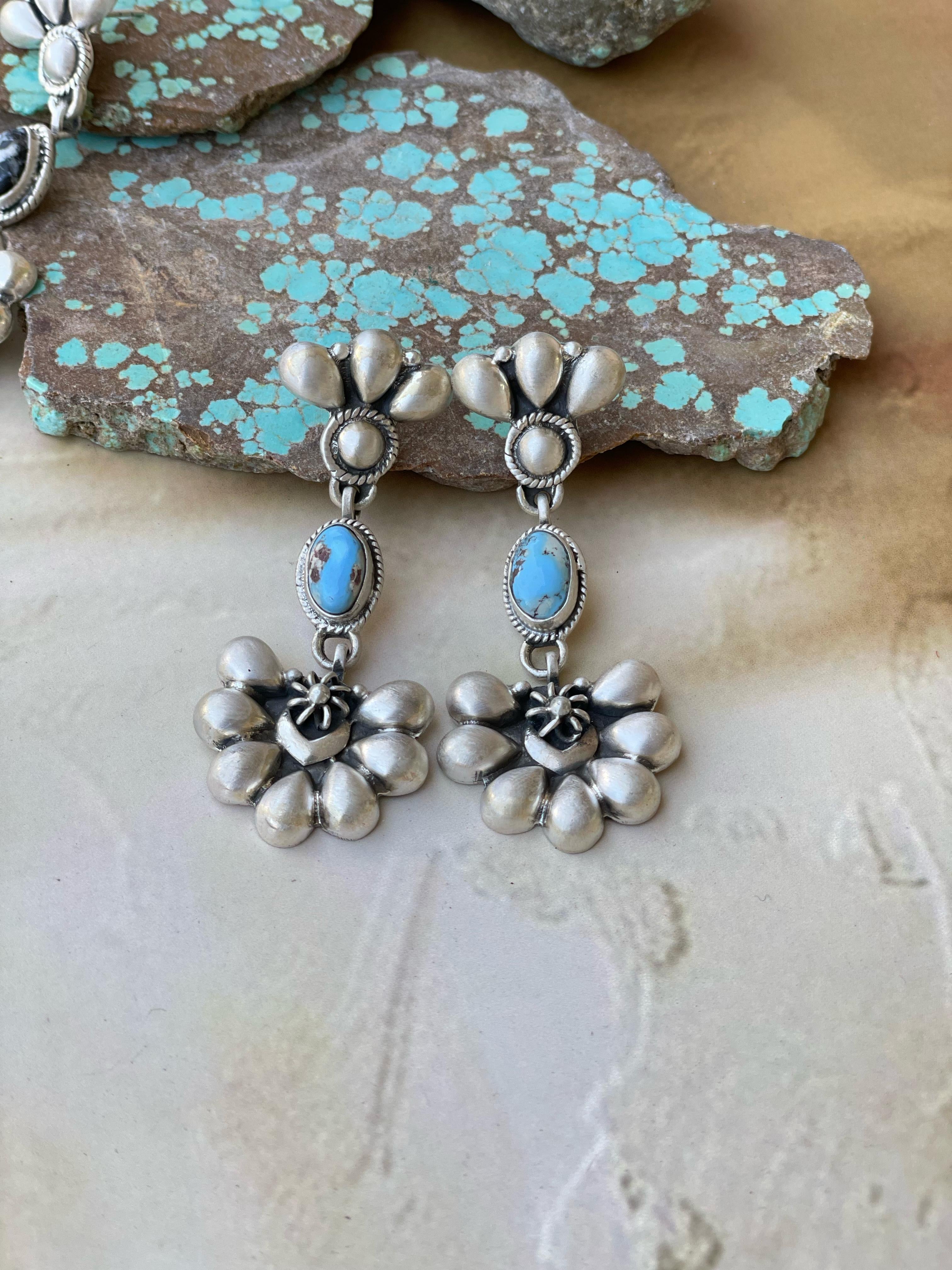 Handmade Sterling Silver Post Dangle Earring