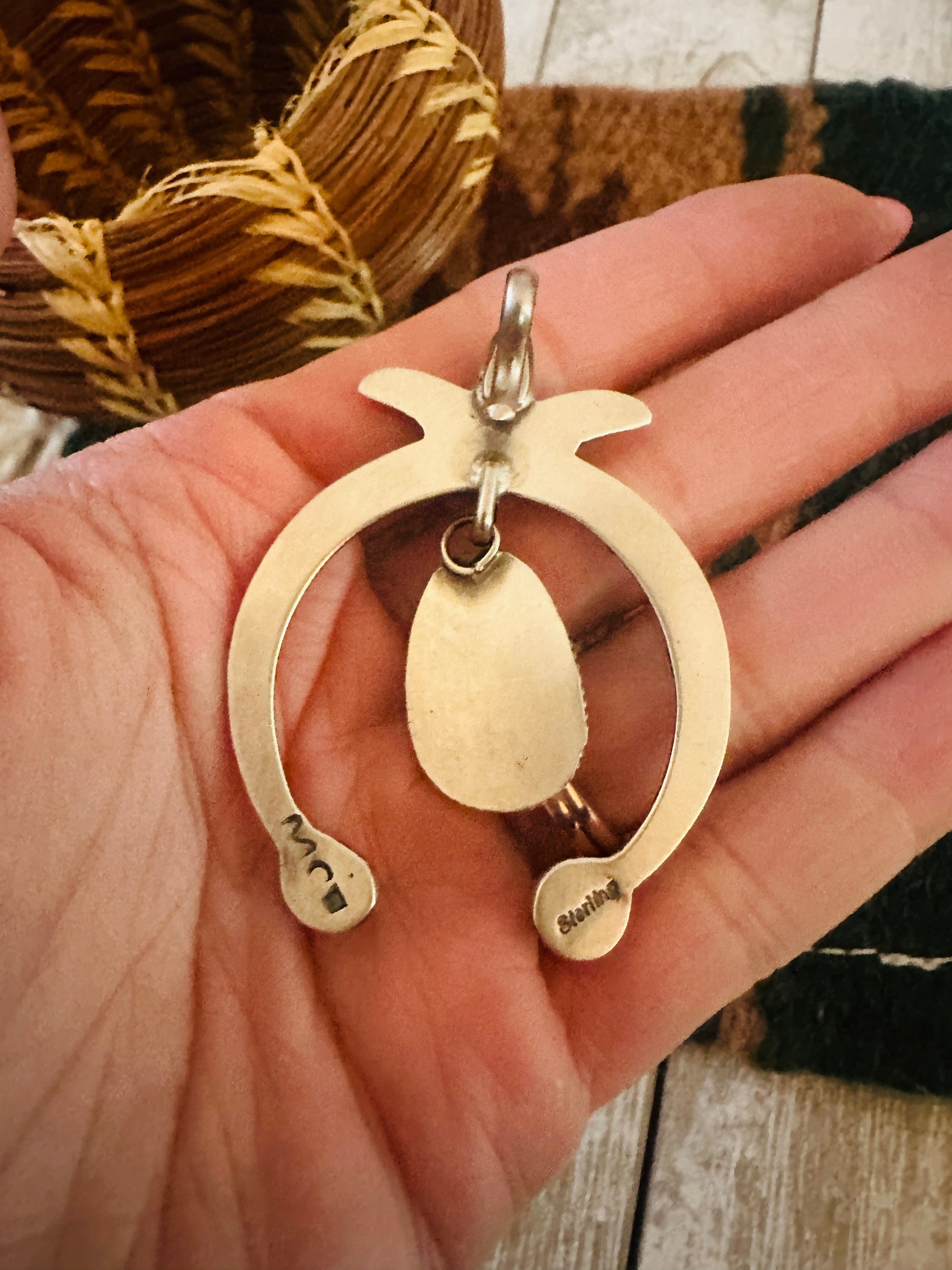 Handcrafted Sterling Silver & Purple Spiny Naja Pendant by Martha Cayatineto