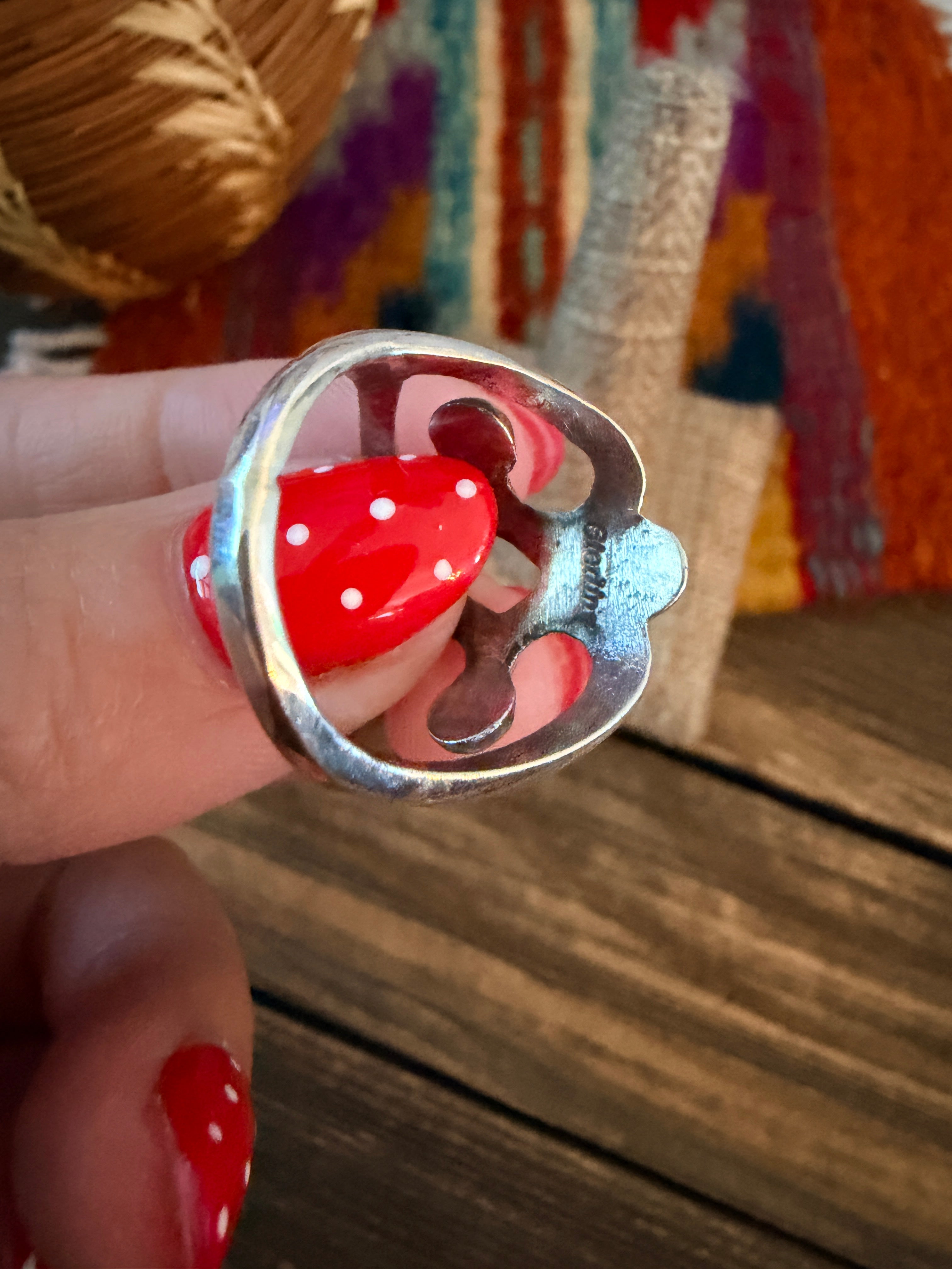Handcrafted Sterling Silver Band Ring by Francis L. Begay