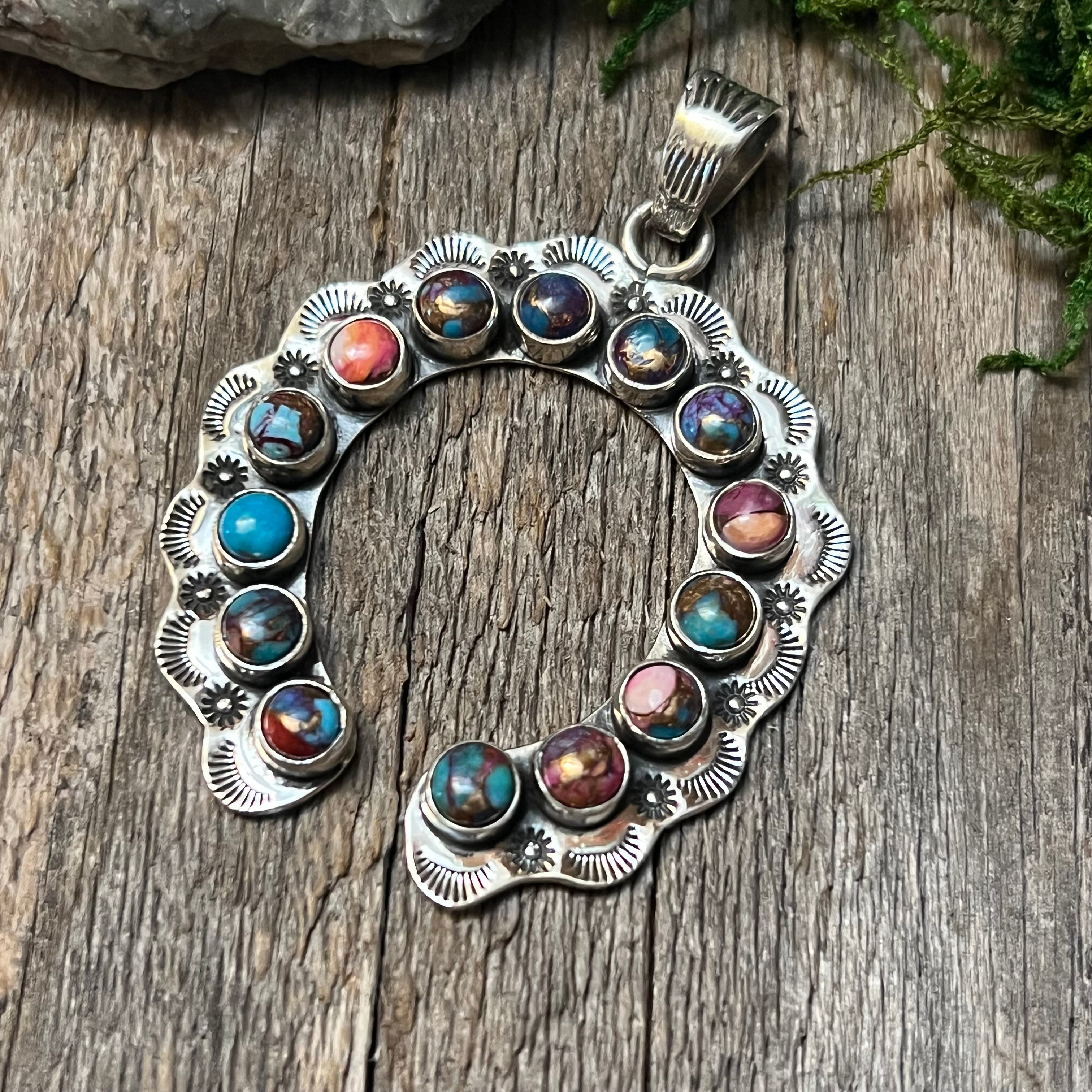 Handmade Sterling Silver Pink Dream Naja Pendant