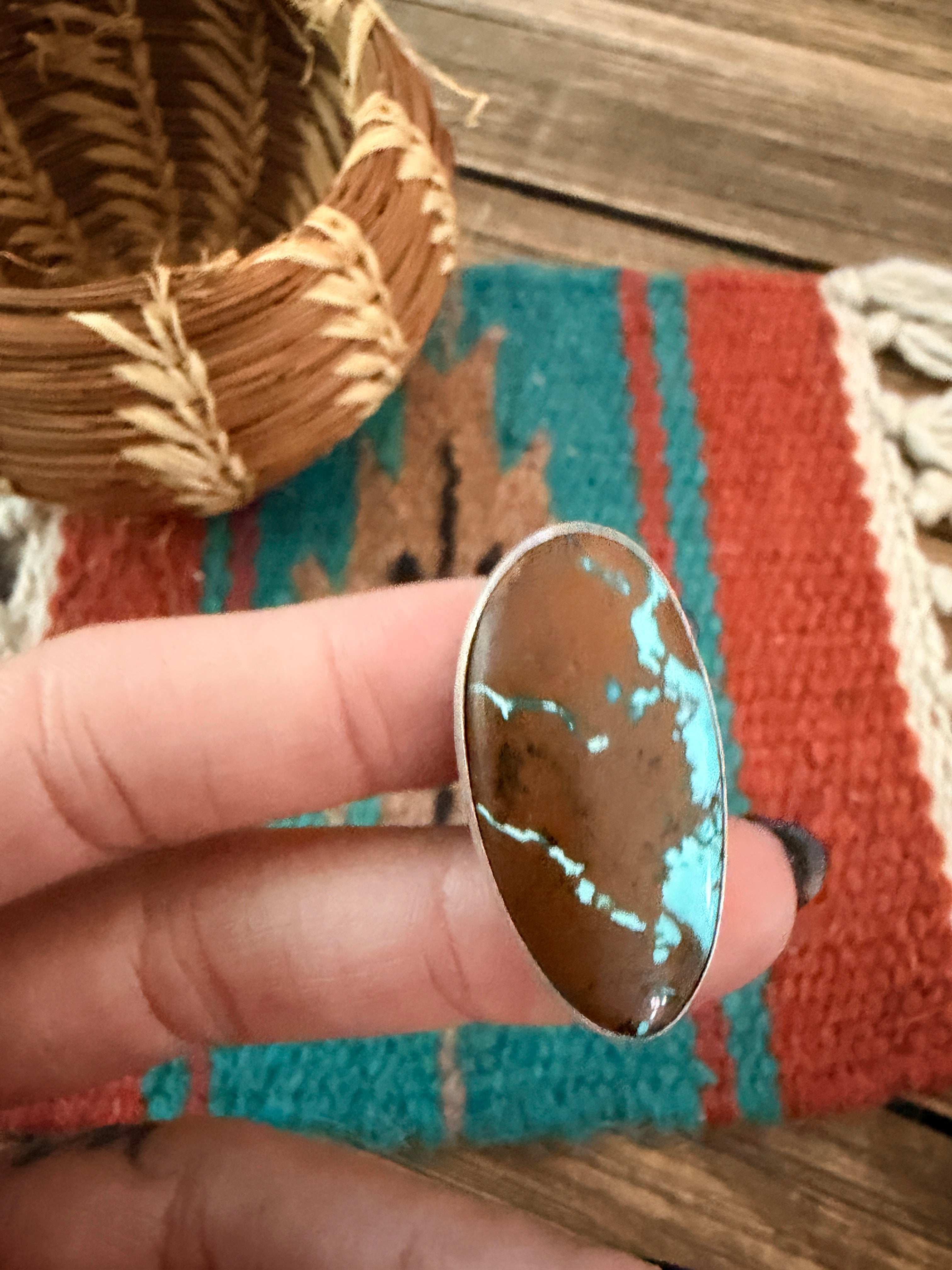 Handcrafted Turquoise & Sterling Silver Hair Tie Charm