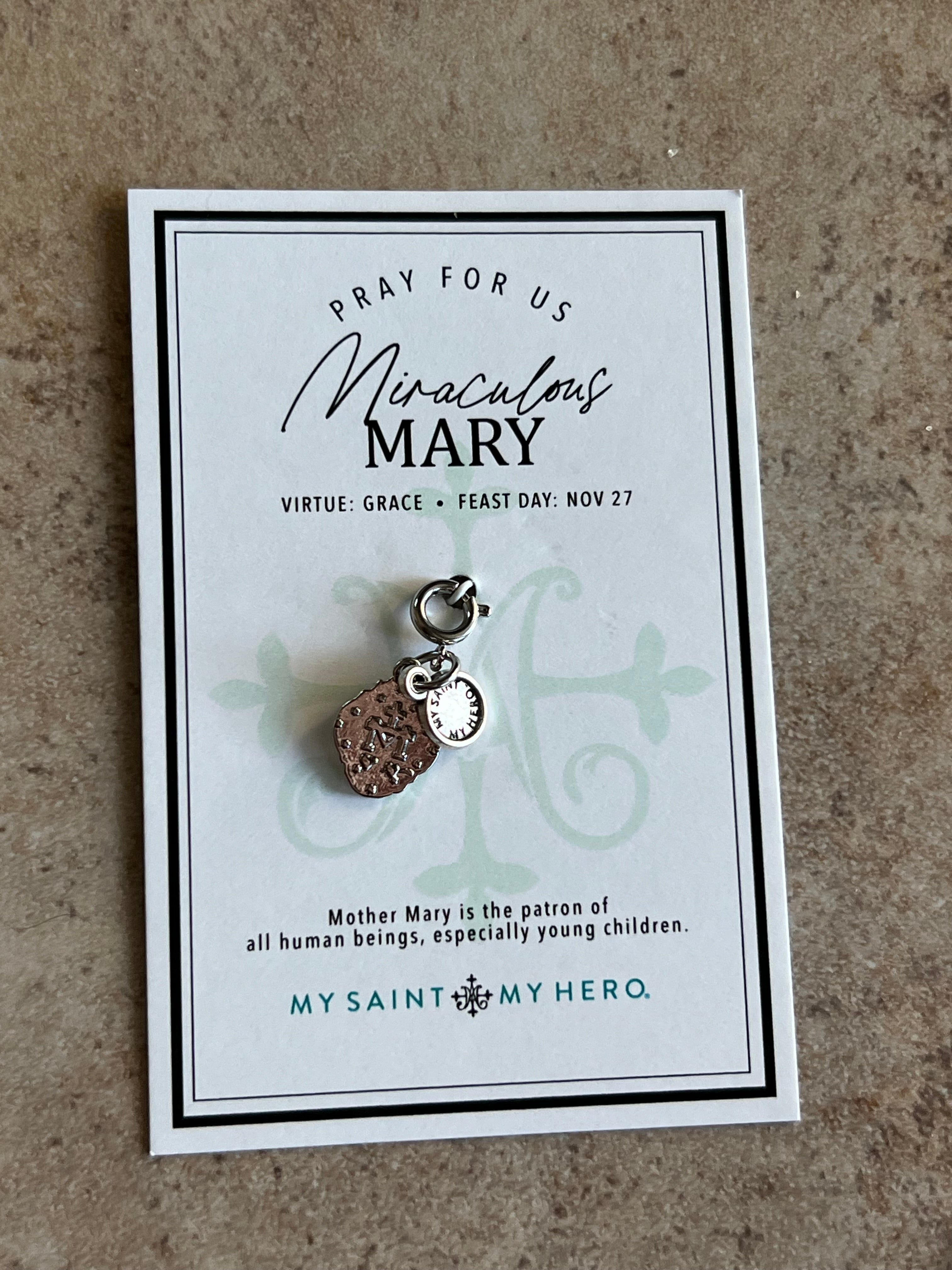 Miraculous Mary Medal Charm
