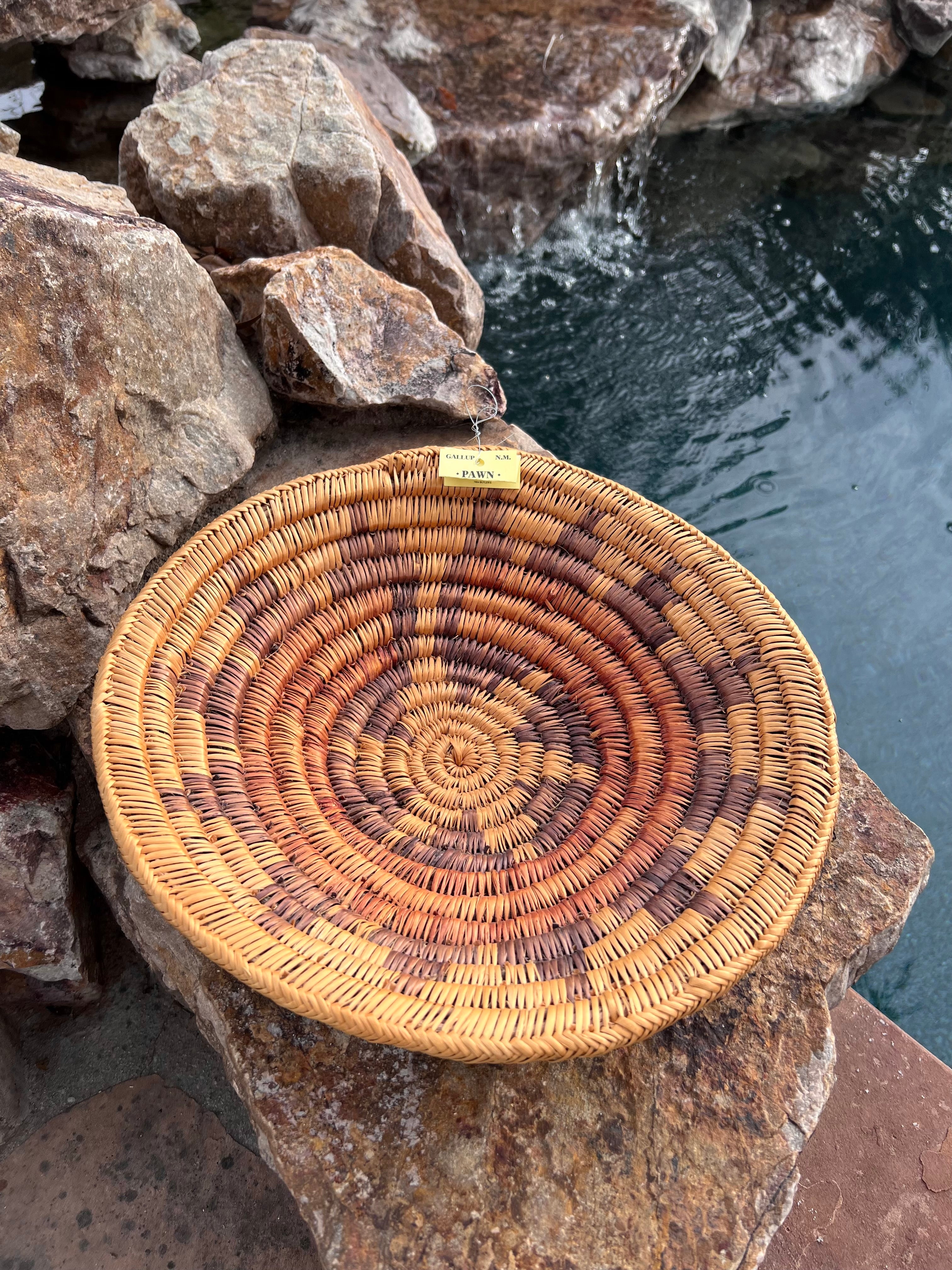 Old Pawn Handcrafted Woven Basket #7