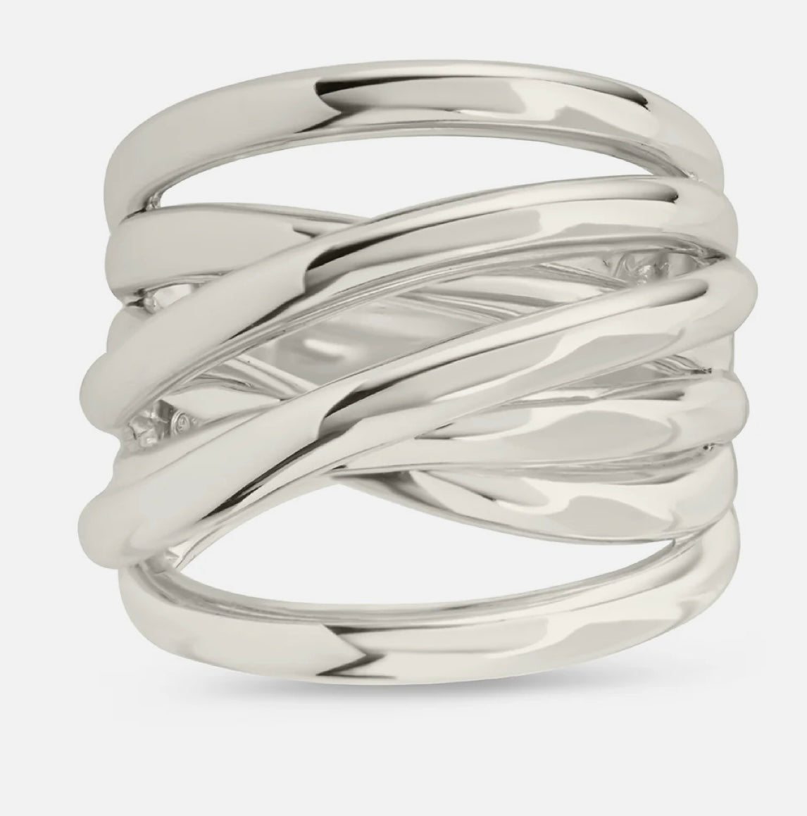 Sterling Silver Rebecca Layered Stacking Ring