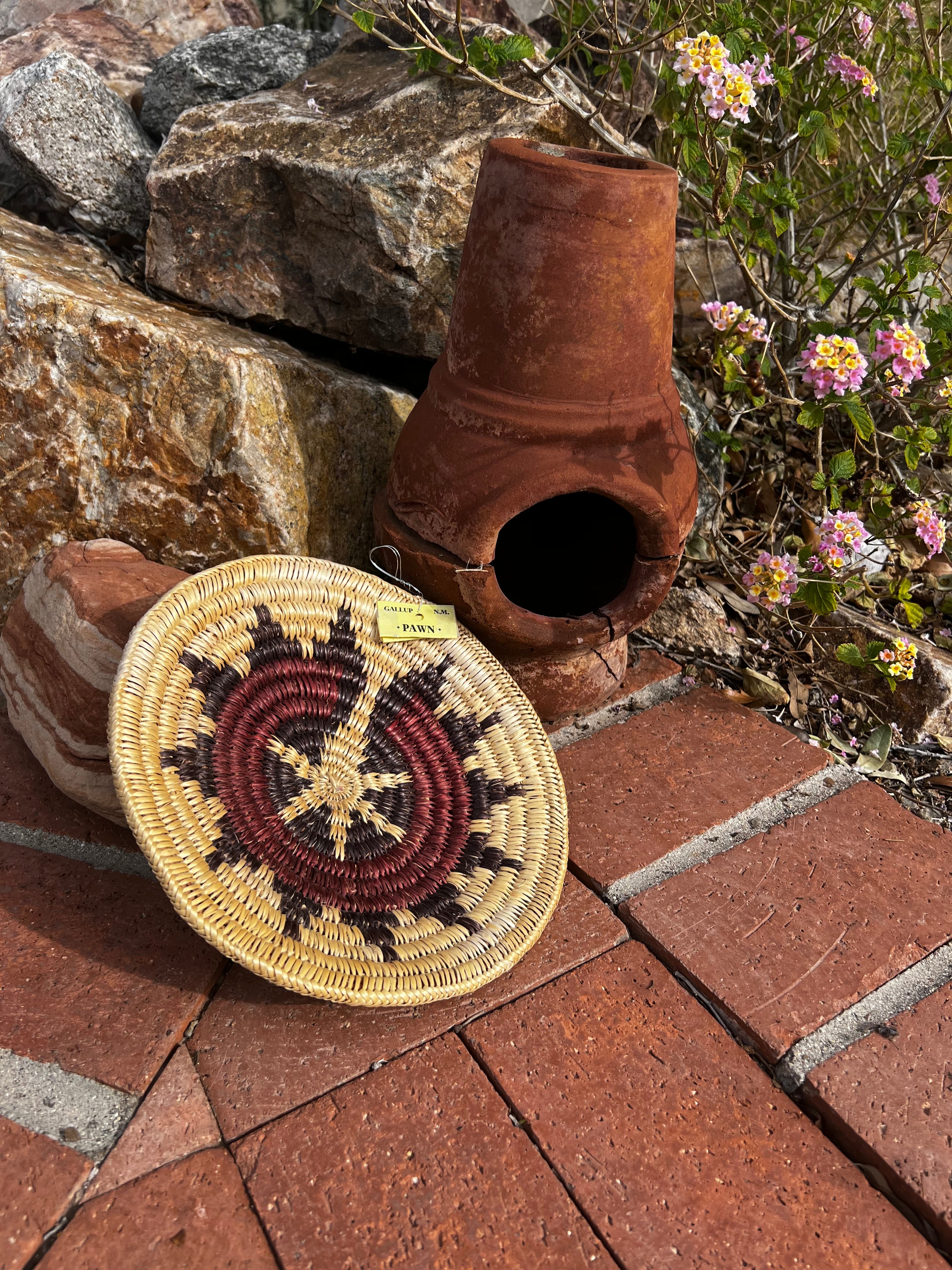 Old Pawn Handcrafted Woven Basket #2