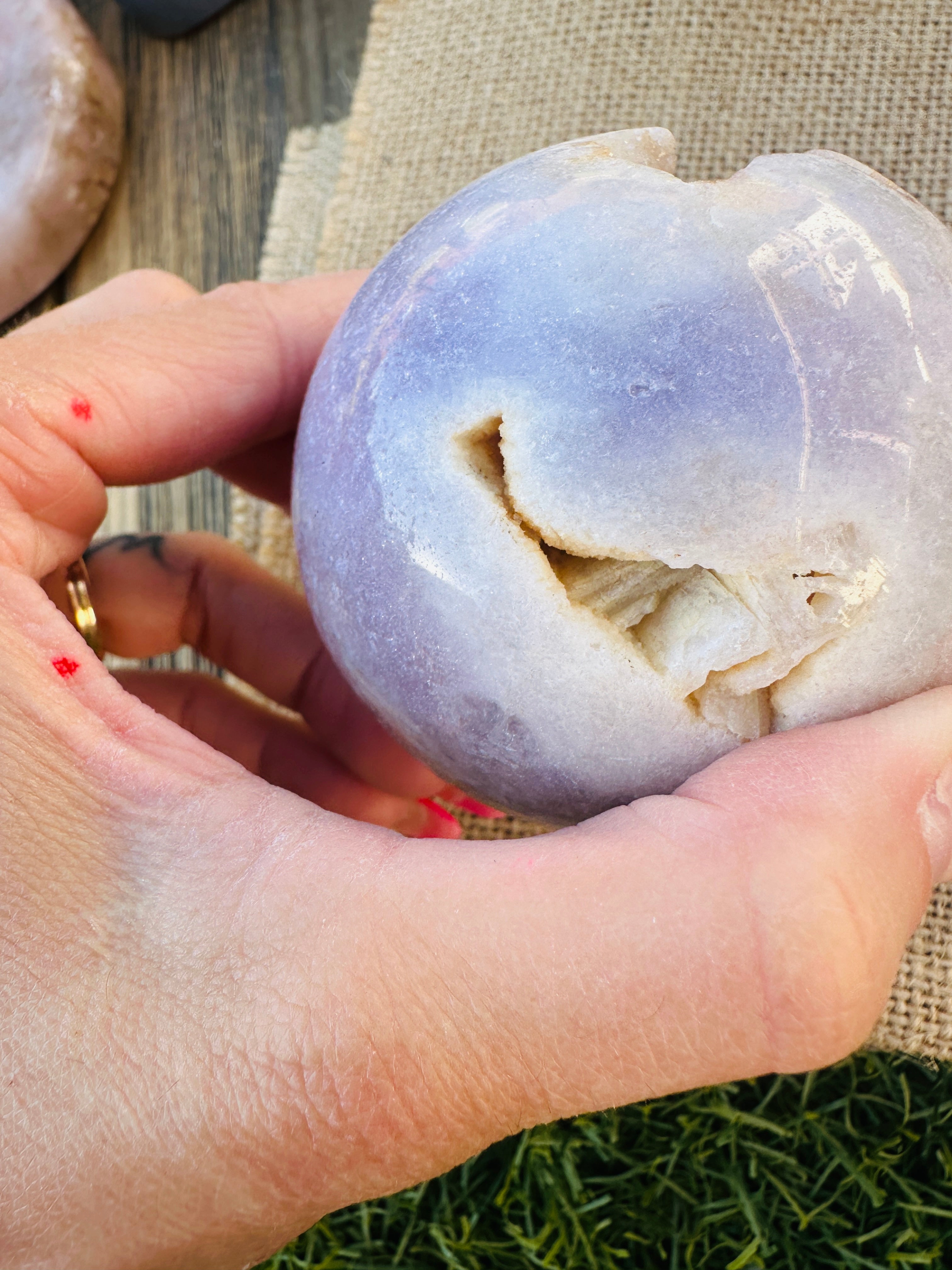 ✨ Nizhoni Crystals ✨ Pink Amethyst Geode Sphere