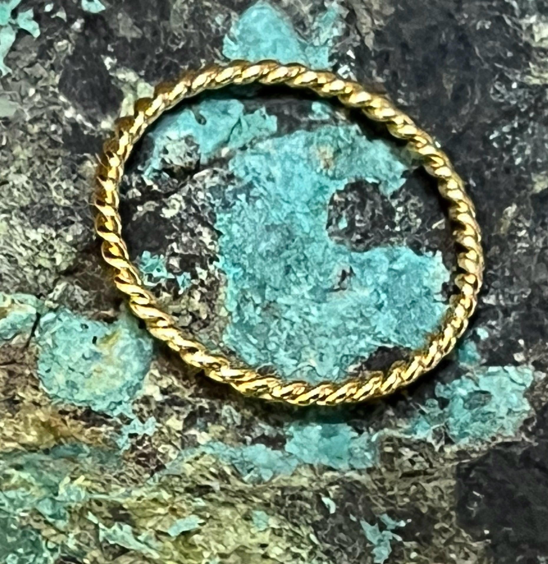 Stackable Gold Rope Ring