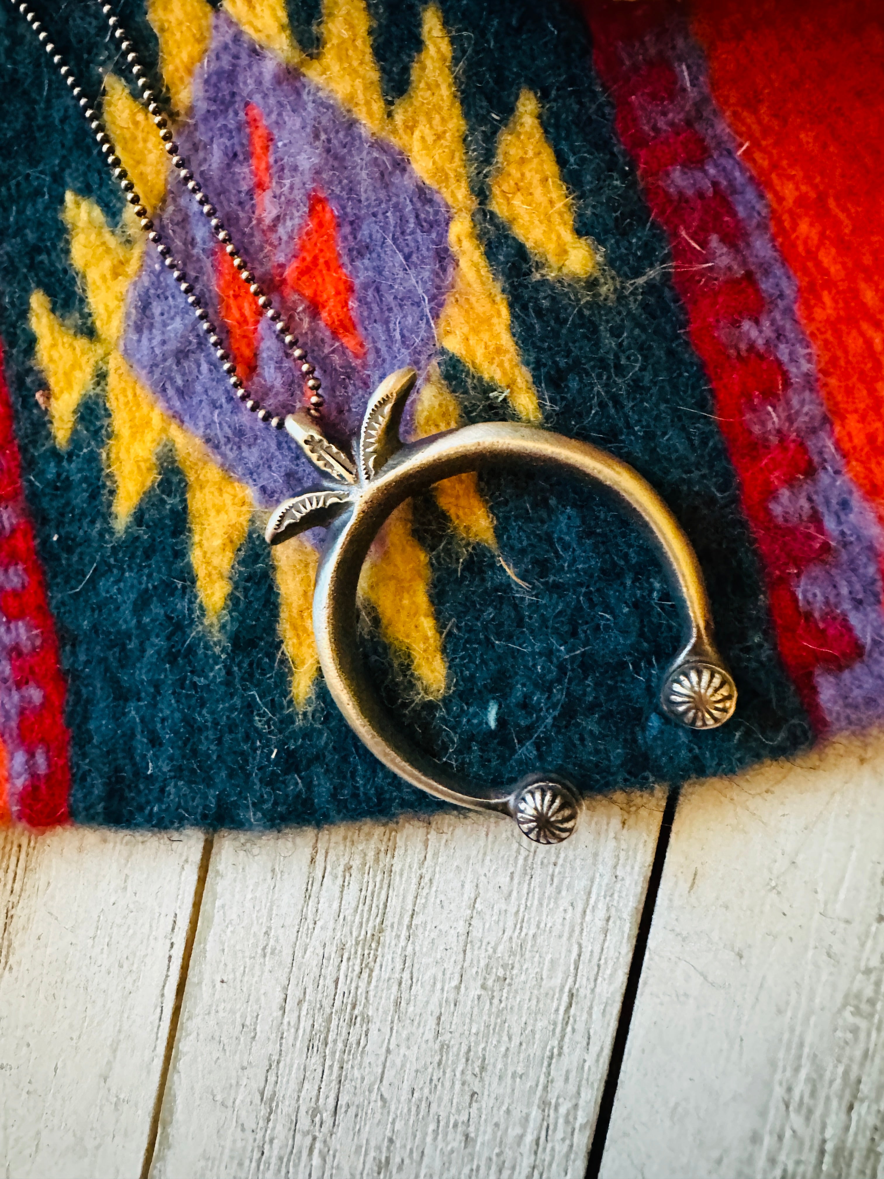 Handcrafted Sterling Silver Naja Pendant by Martha Cayatineto