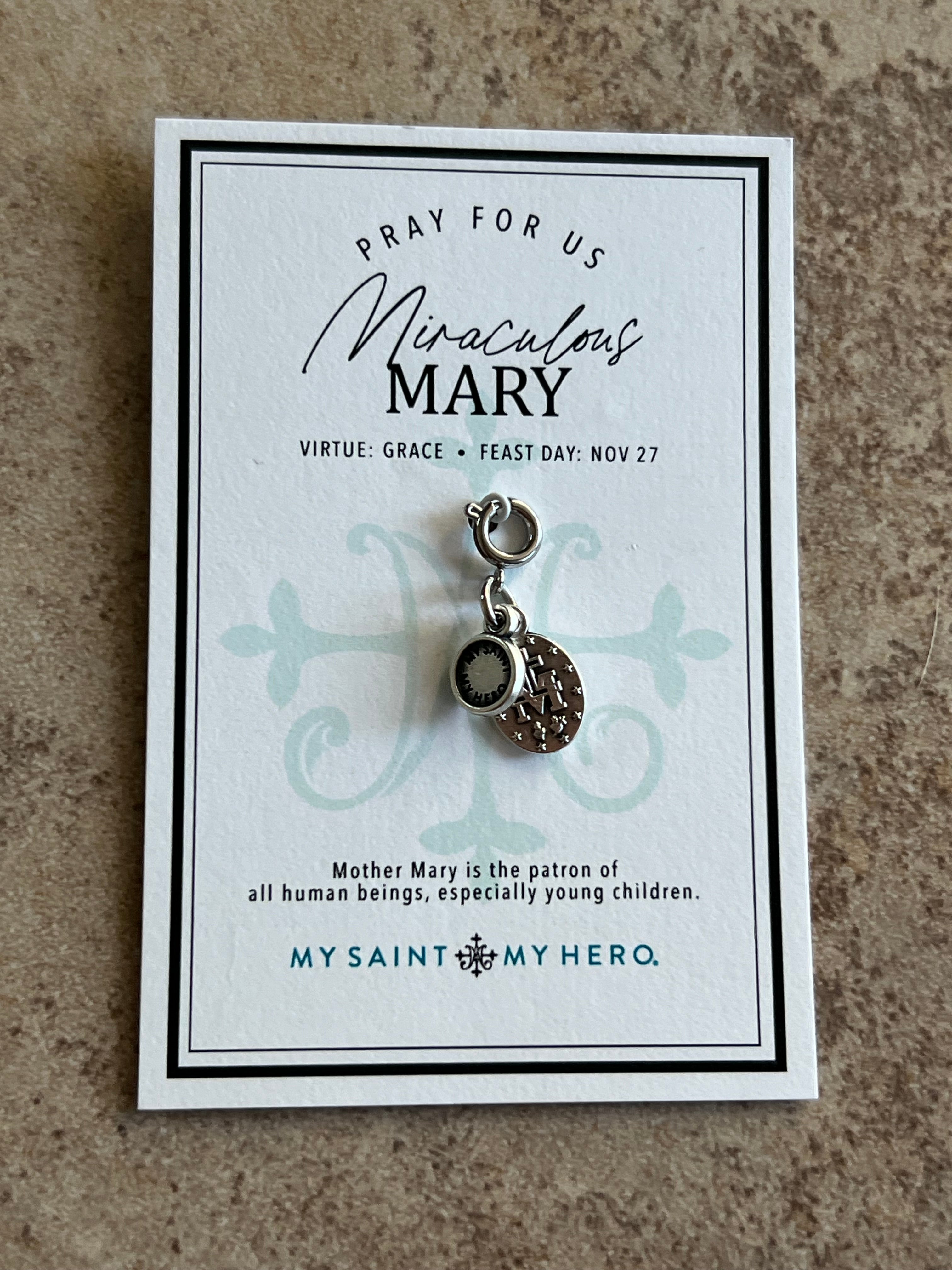 Miraculous Mary Medal Charm