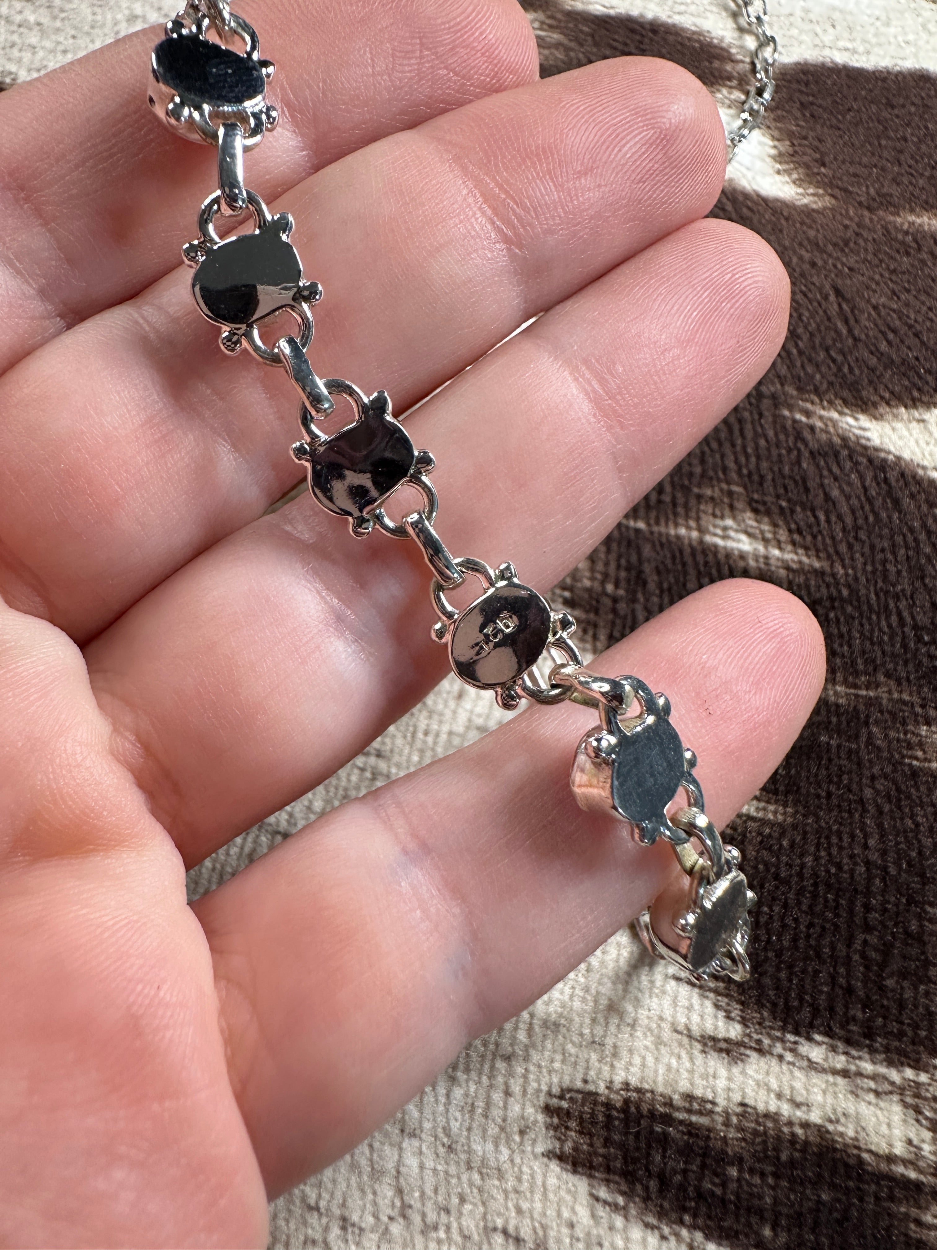 Handmade Sterling Silver & Hot Pink Fire Opal Necklace