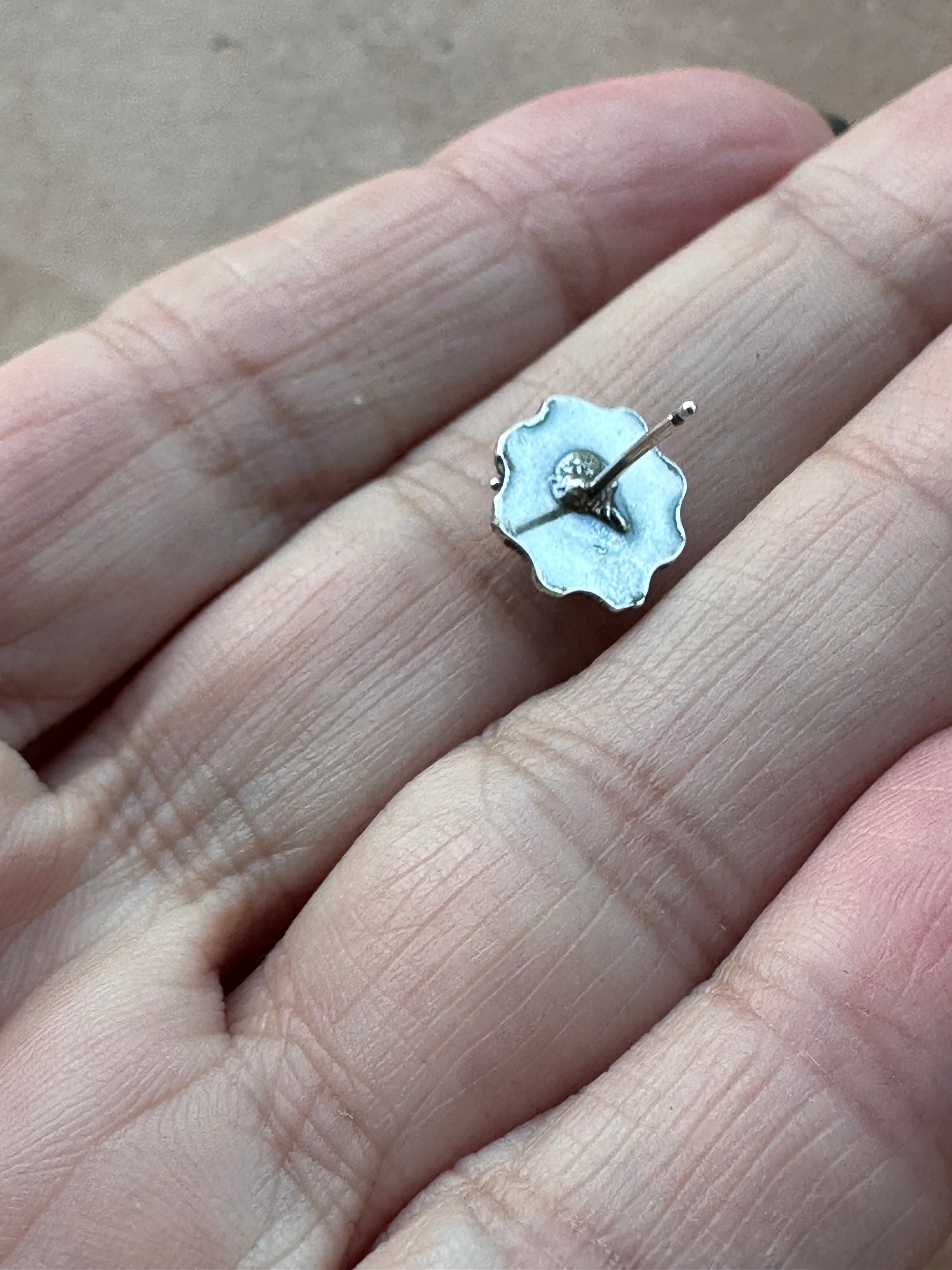 Handcrafted Sterling Silver Star Post Earrings By Kevin Billah