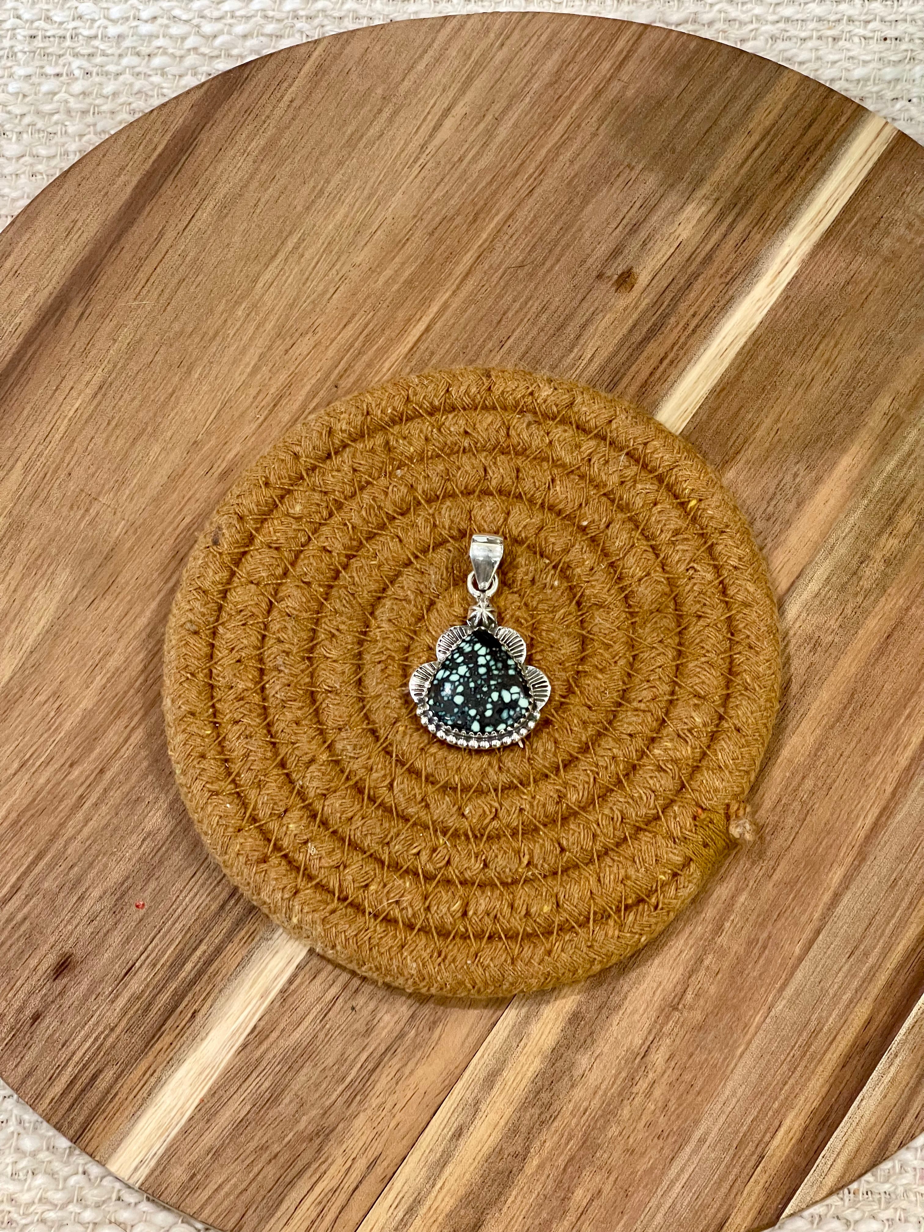 Handcrafted Sterling Silver & Variscite Pendant