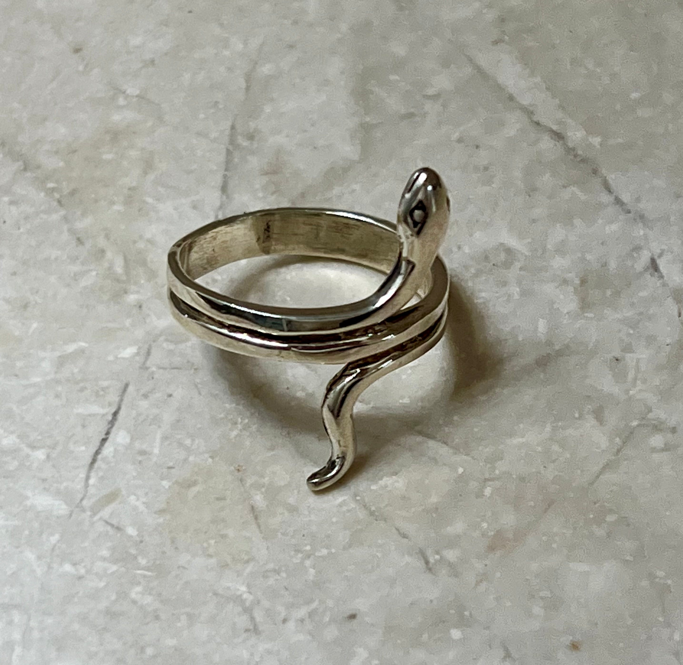 Snake Sterling Silver Ring