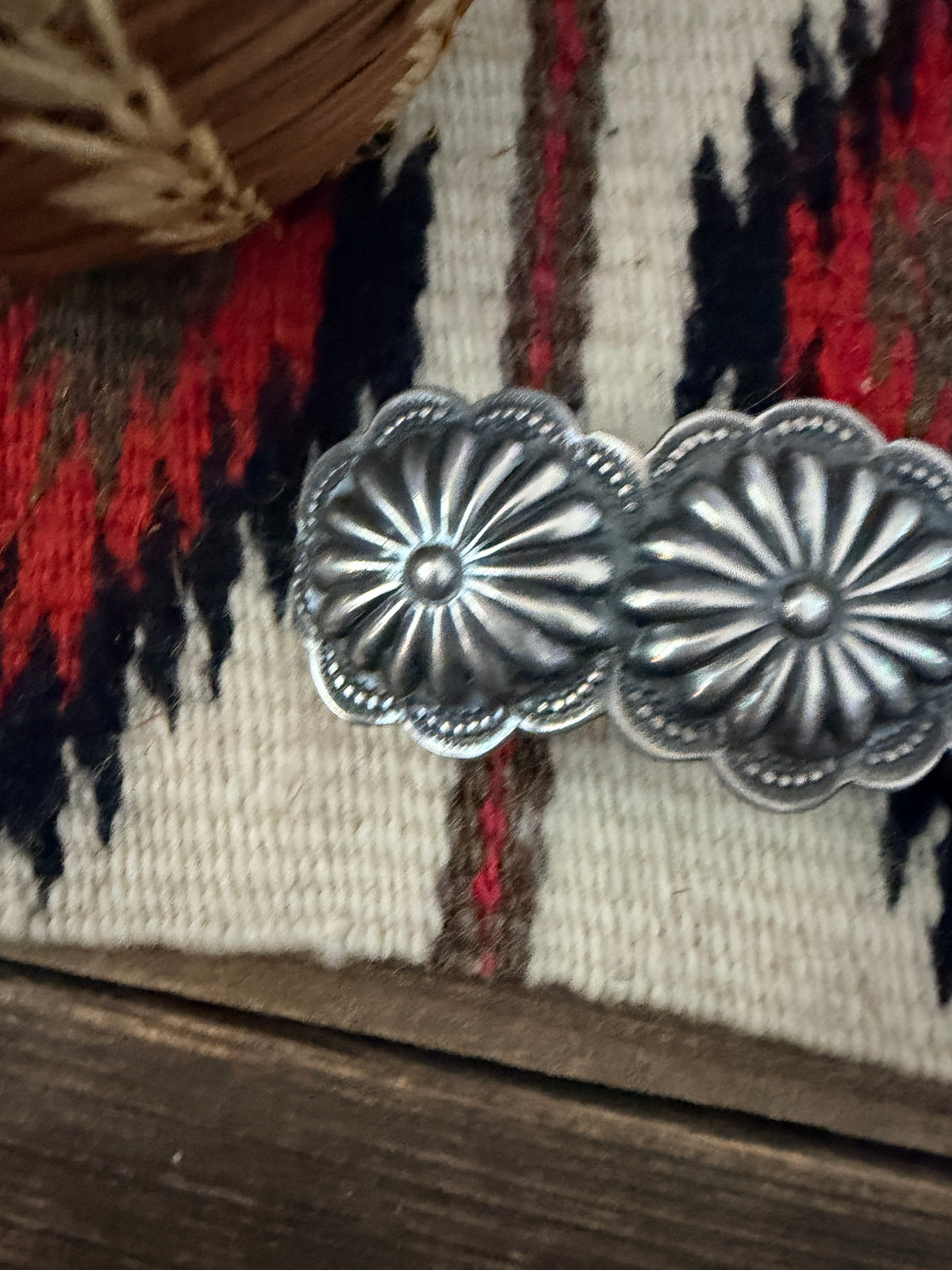 Old Pawn Handcrafted Sterling Silver Hair Barrette